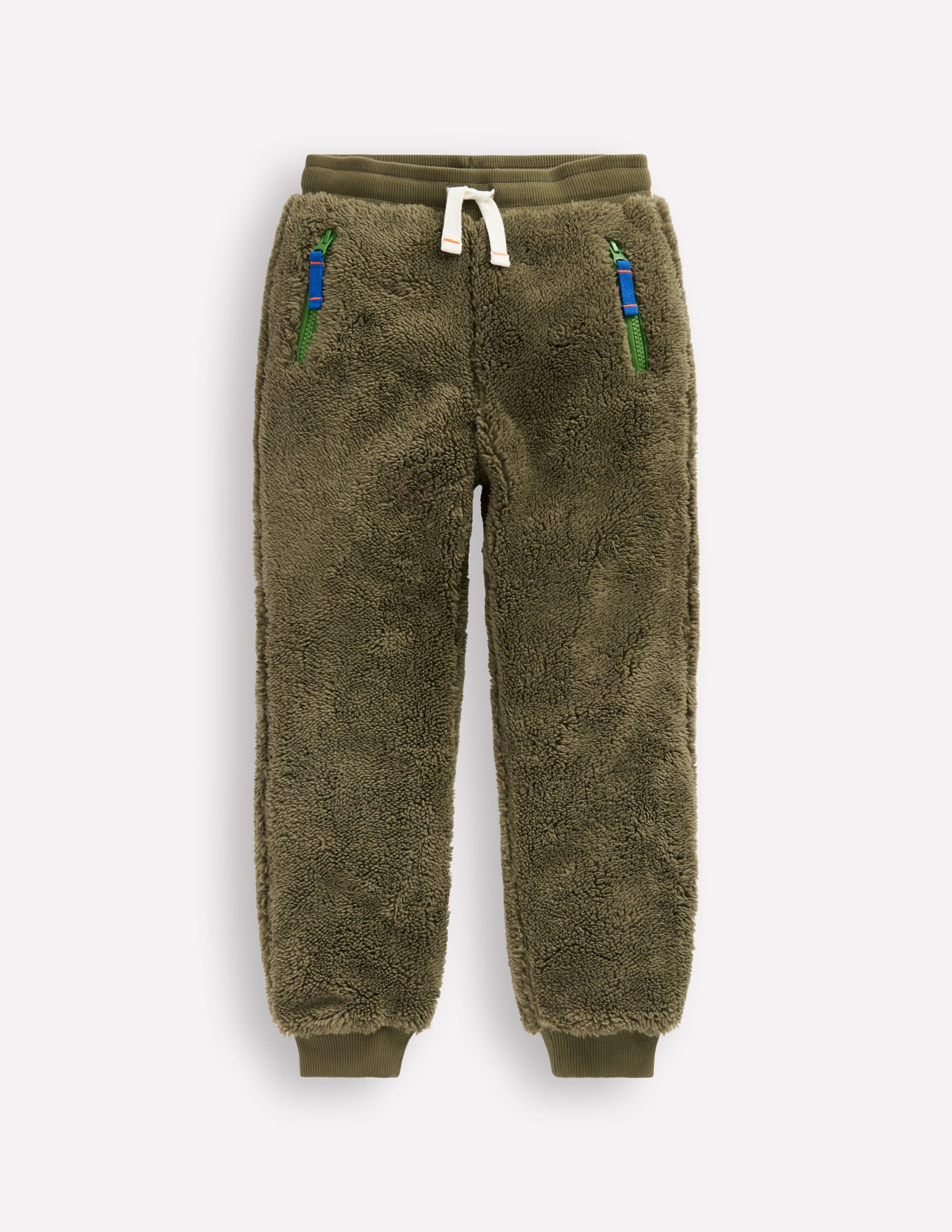 Jogginghose aus Fleece-Blasses Khaki - Image 3