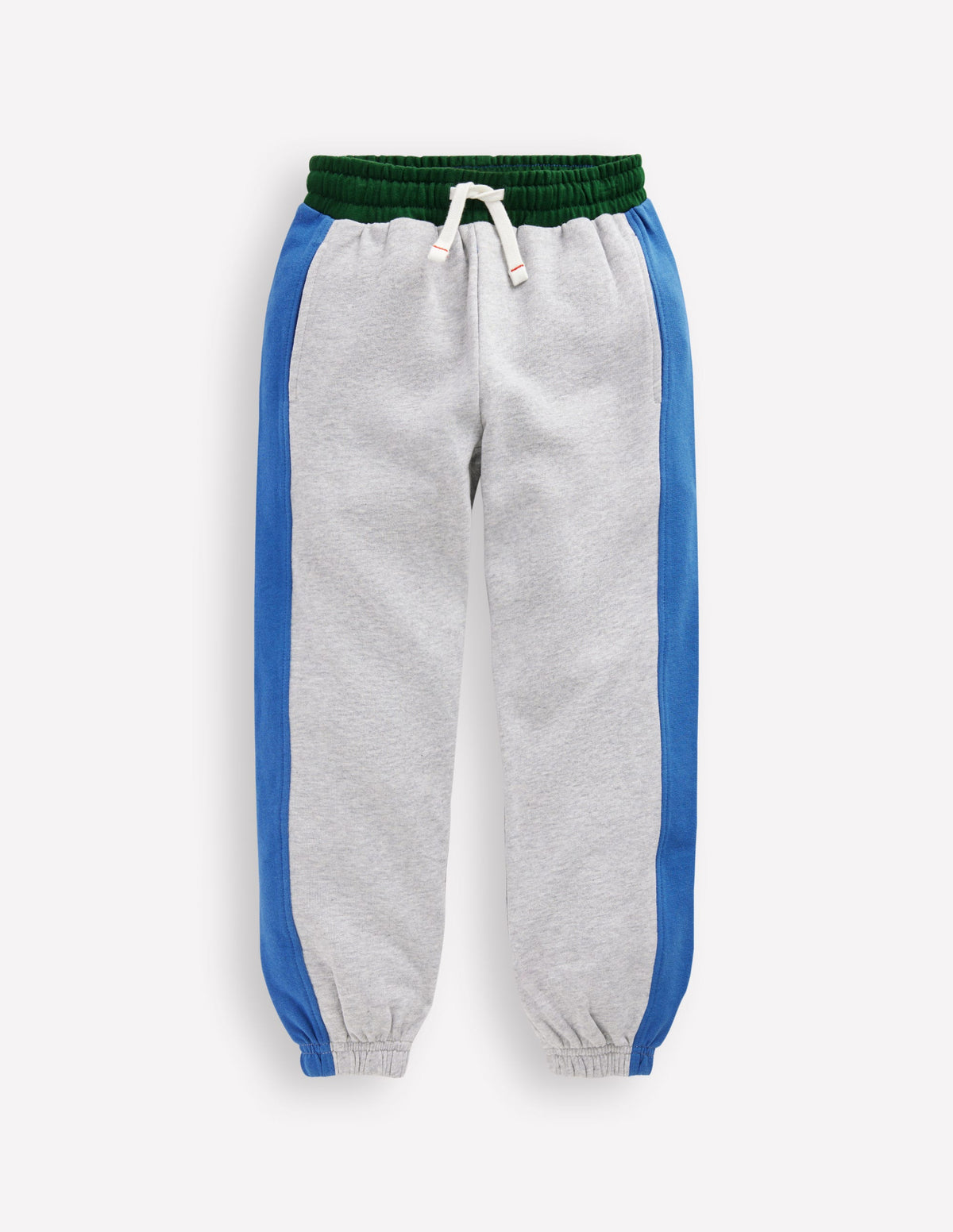 Colourblock Cuffed Joggers-Grey Colourblock-3