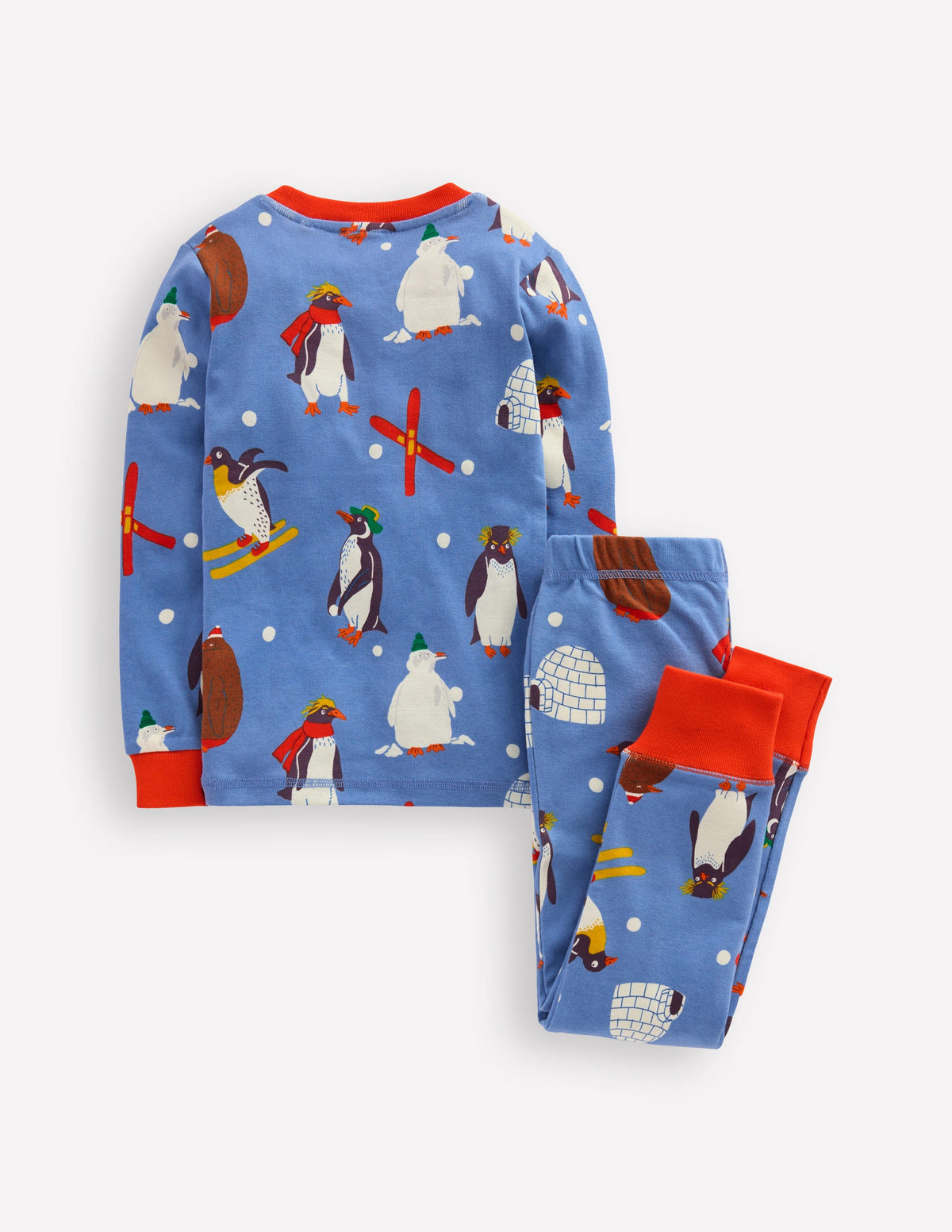 Snug Glow-in-the-dark Pyjamas-Blue Penguins - Image 2