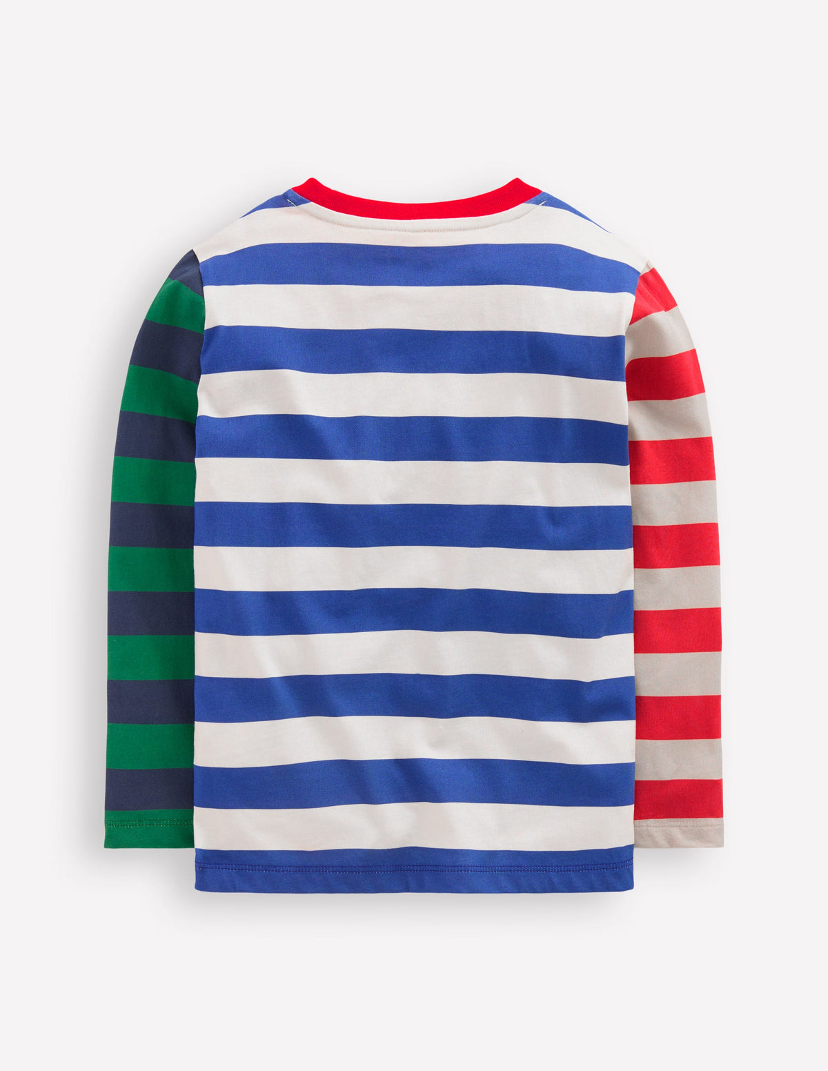 Long Sleeve Hotchpotch T-shirt-White Multi-2