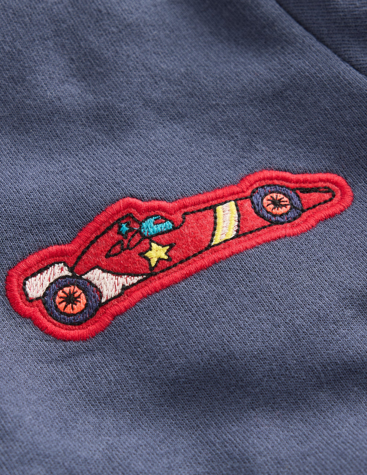 Applique Sweatshirt-Vintage Indigo Cars - Image 6