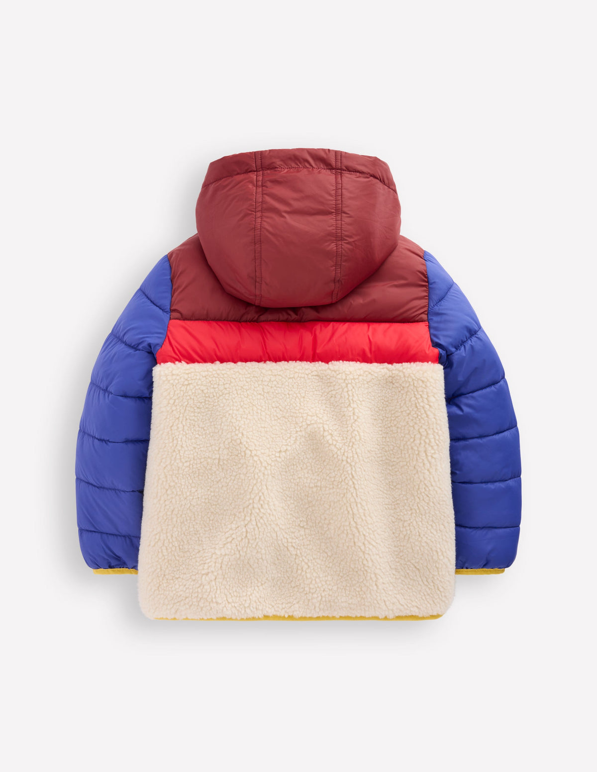 Jacke aus Teddyfell-Mix-Bunt-5