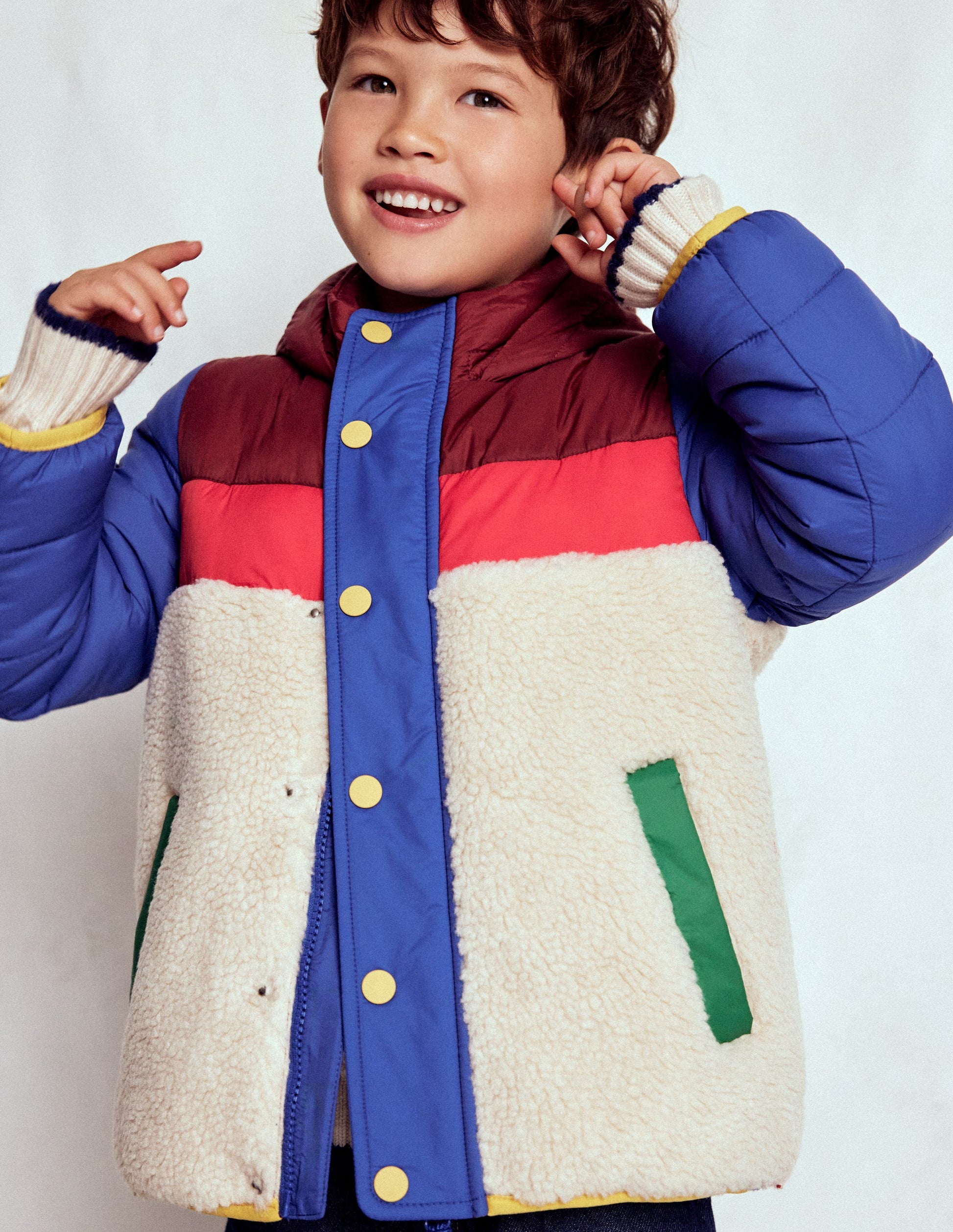 Jacke aus Teddyfell-Mix-Bunt-1