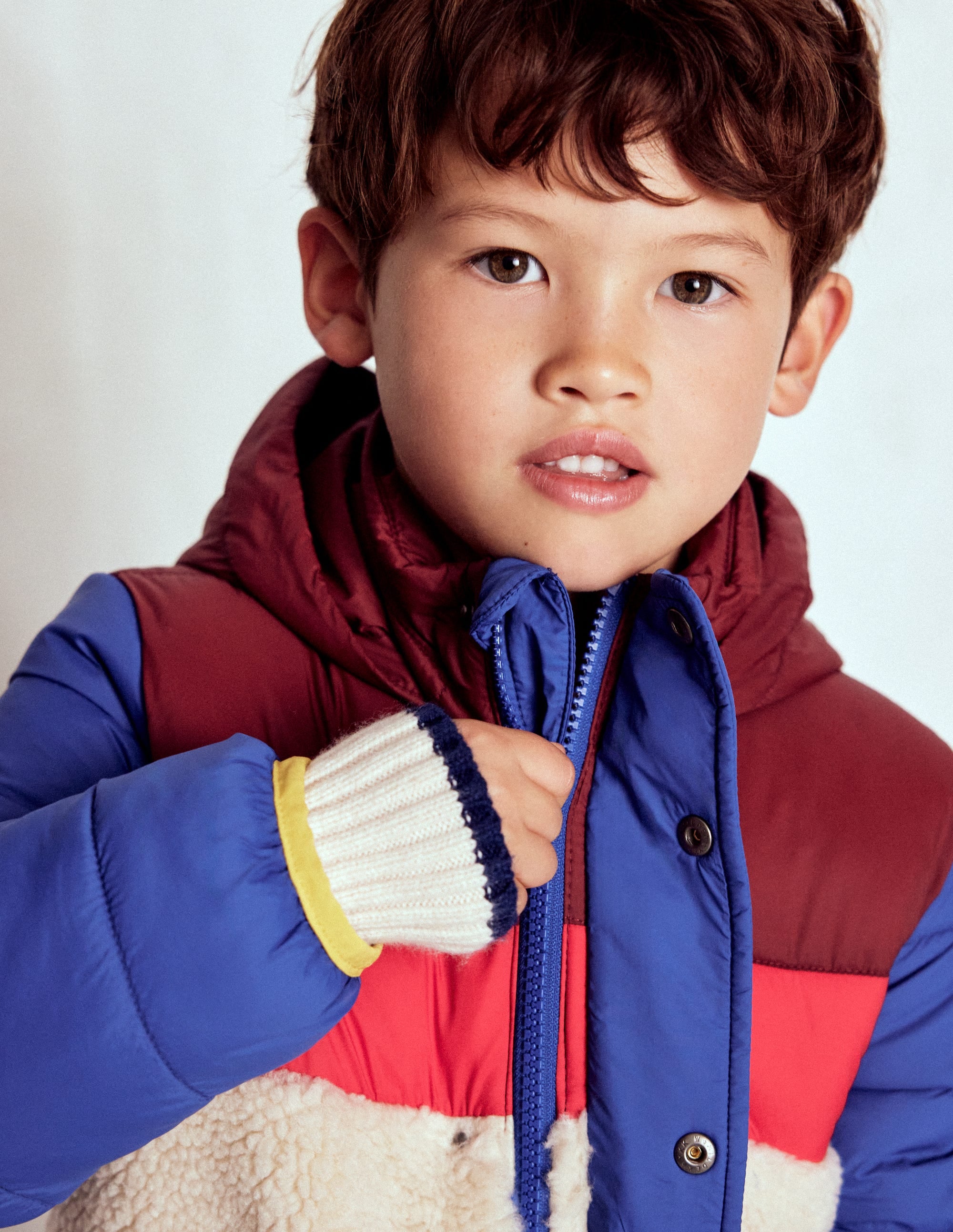 Jacke aus Teddyfell-Mix-Bunt - Image 3
