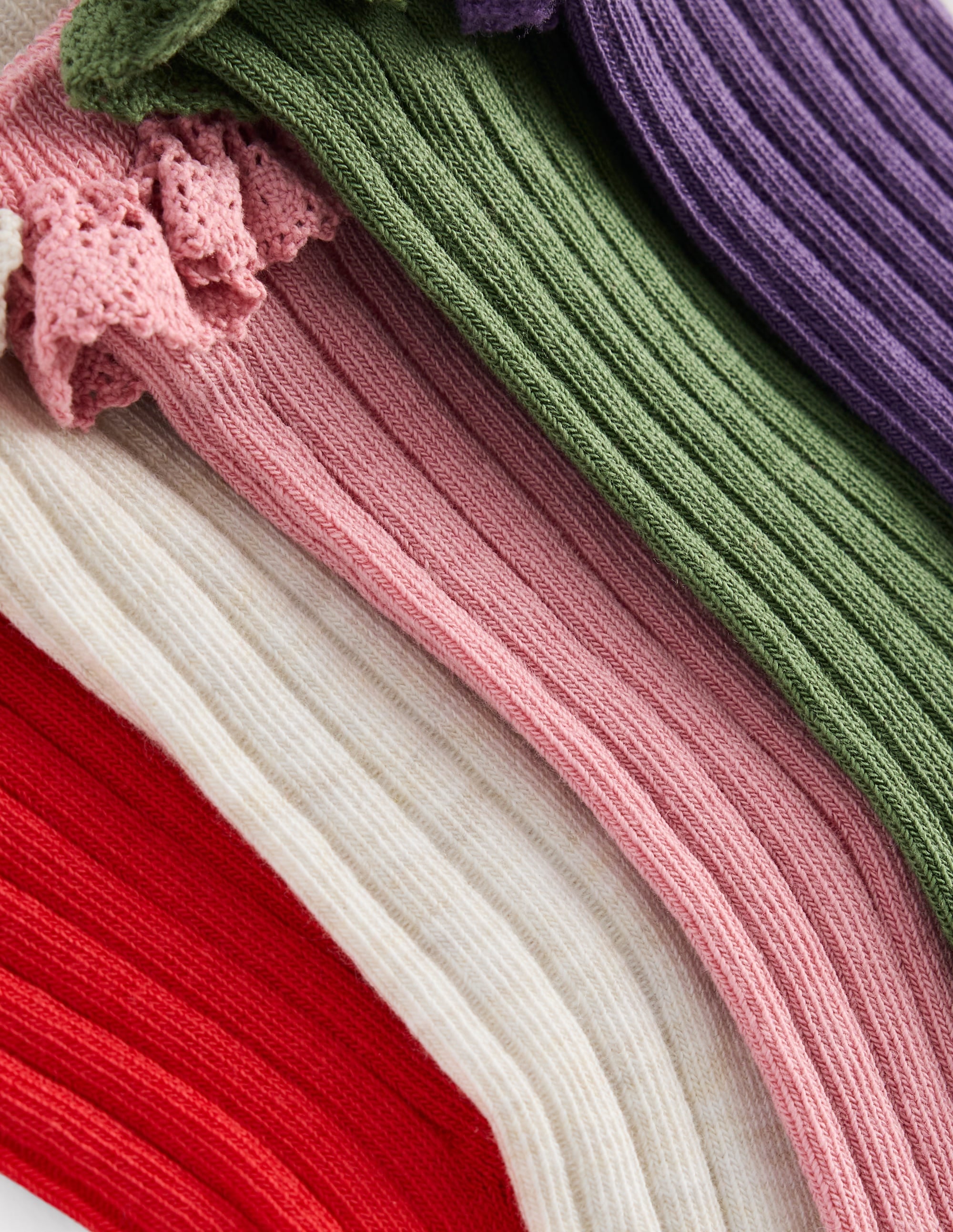 Rüschensocken im 5er-Pack-Herbst Bunt - Image 2