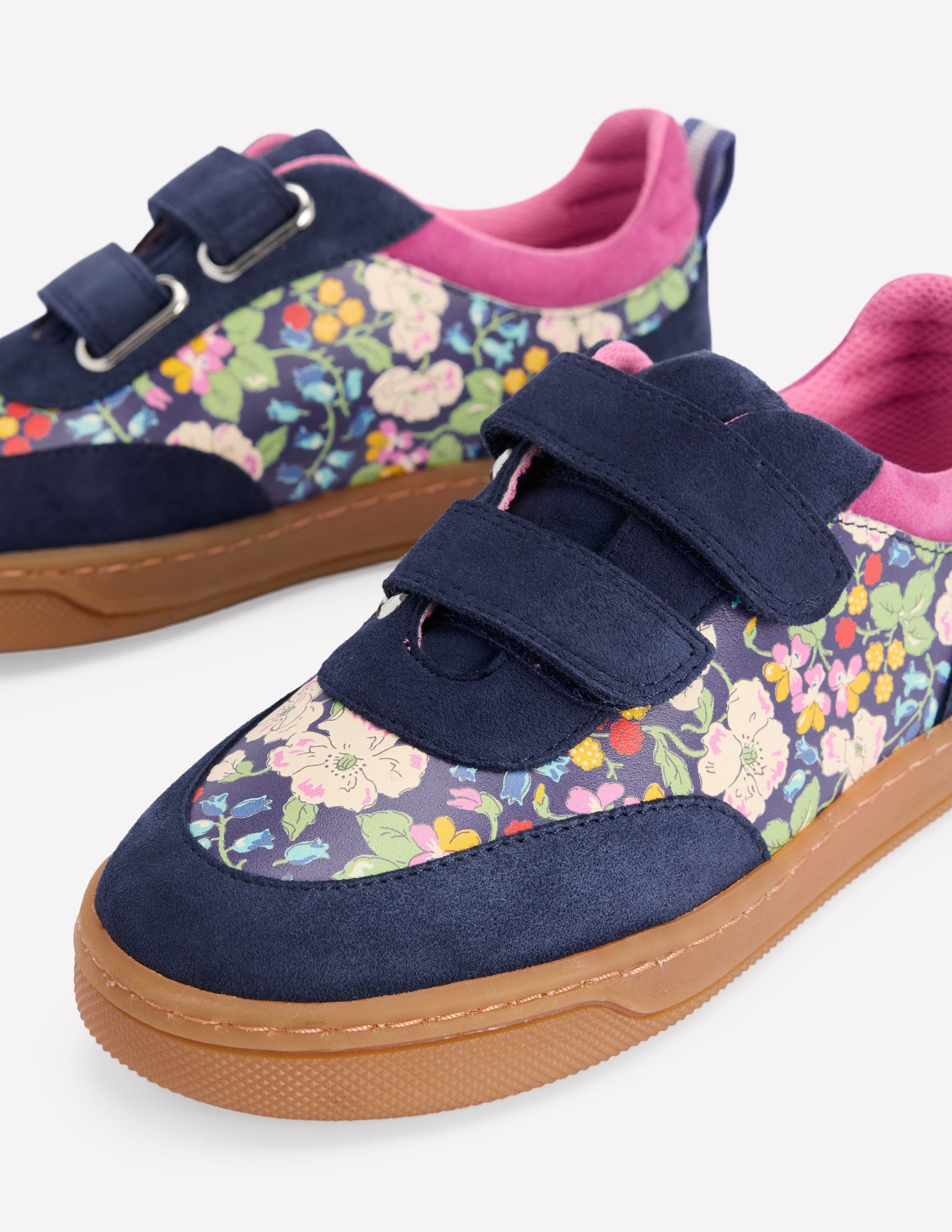 Colourblock Low Tops-Floral-3
