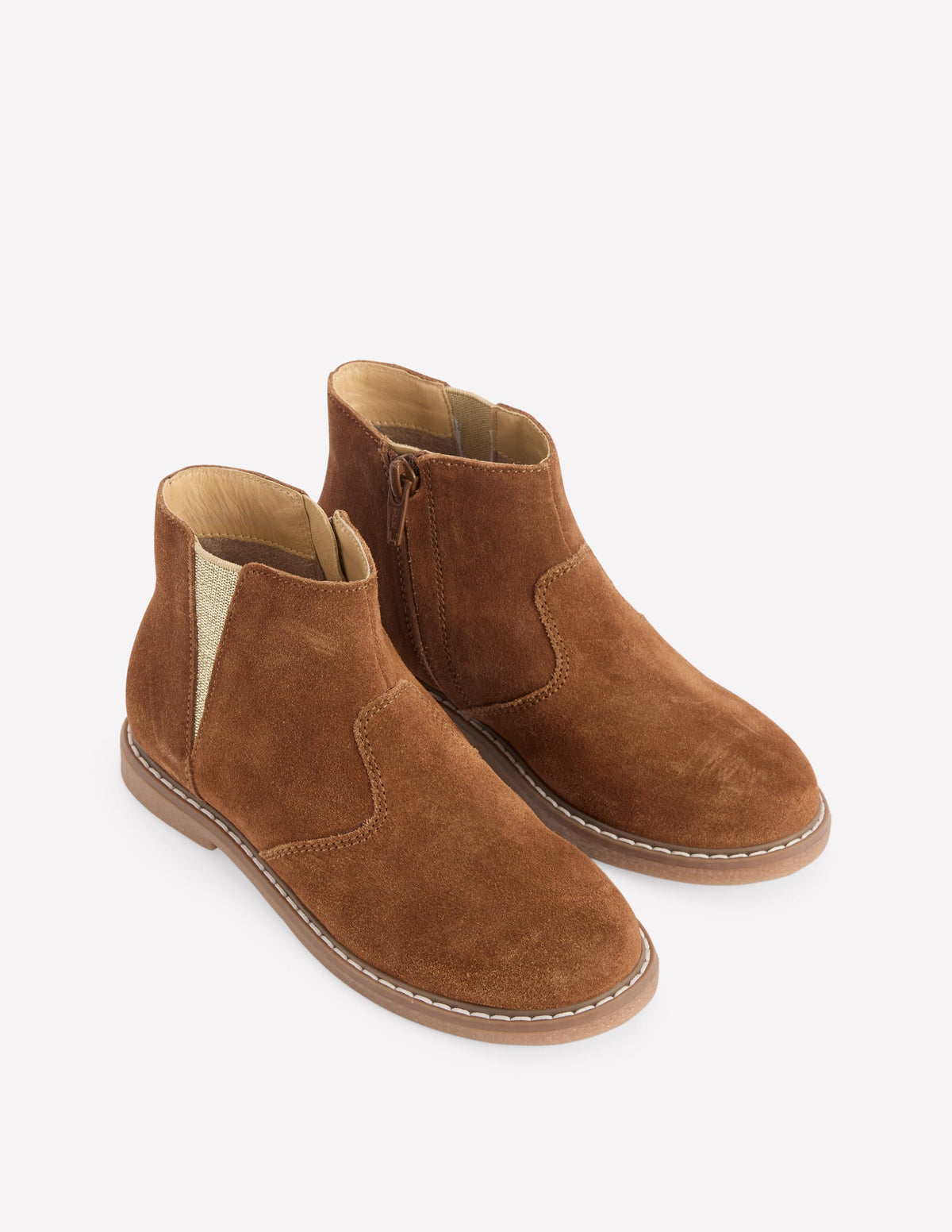 Wildleder-Stiefeletten-Hellbraun - Image 2