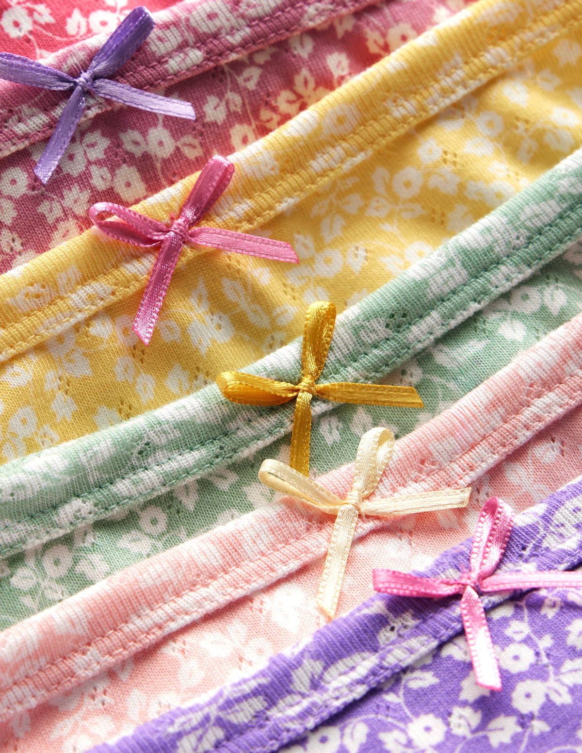 Pointelle-Unterhosen im 7er-Pack-Bunt Kleiner Zweig - Image 3