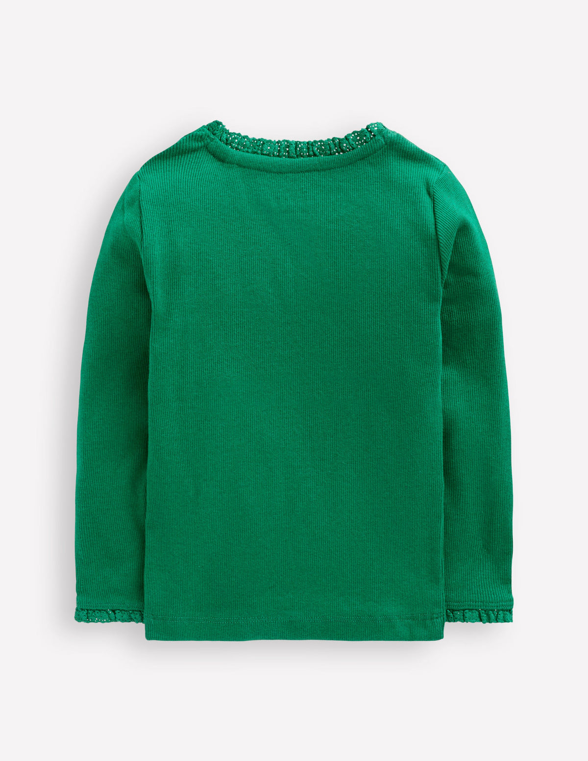 Geripptes Langarmshirt-Waldgrün-2