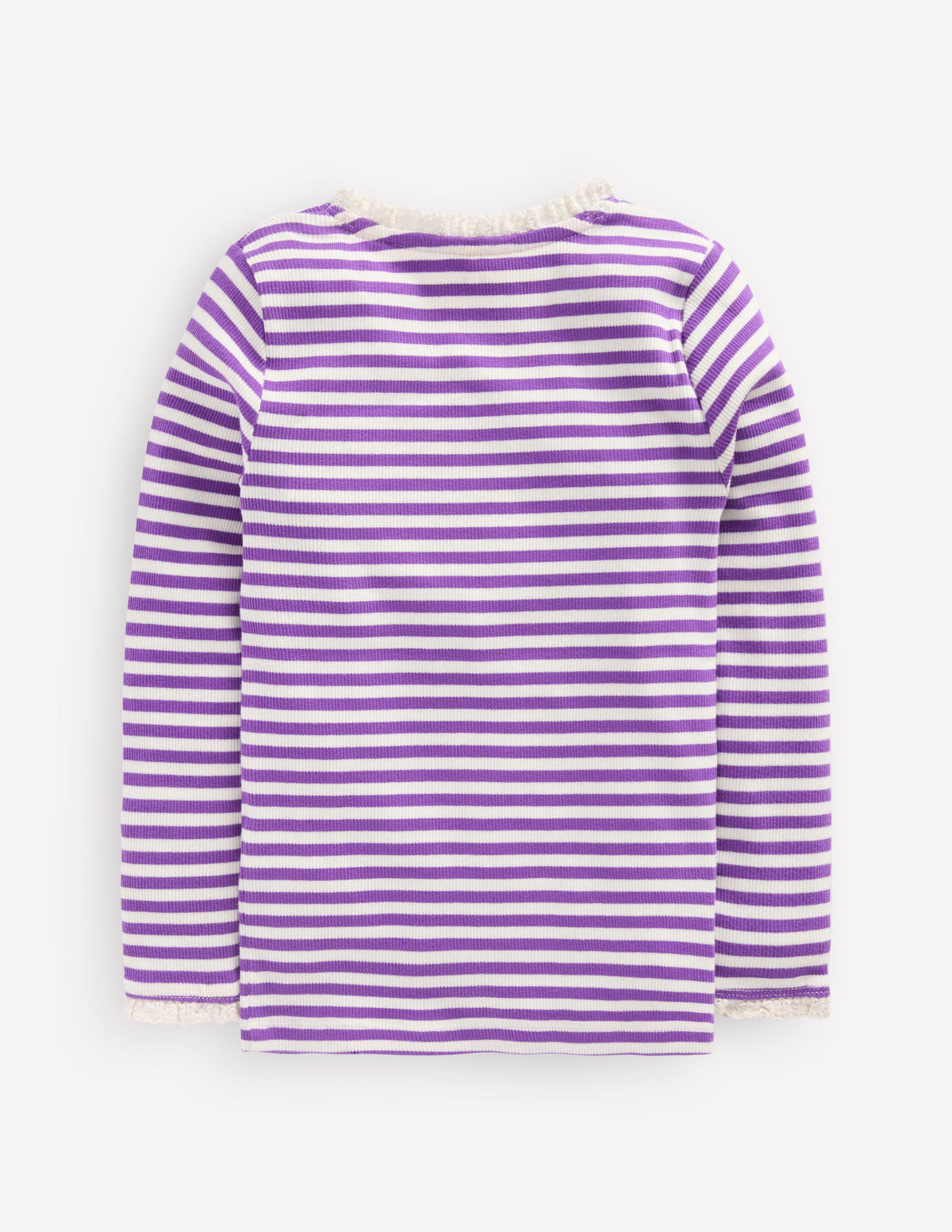 Geripptes Langarmshirt-Lila Topas Streifen-2