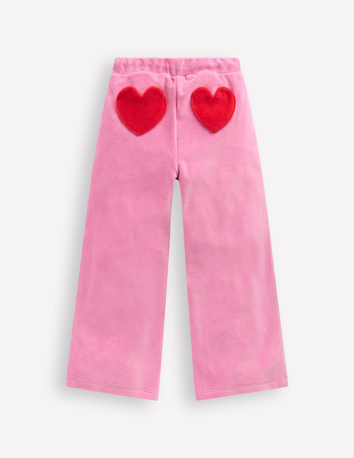 Samt-Jogginghose mit Herztasche-Kirschblütenrosa - Image 2