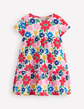 Ariel Jerseykleid zum Herumwirbeln-Bunt Pop-Blume