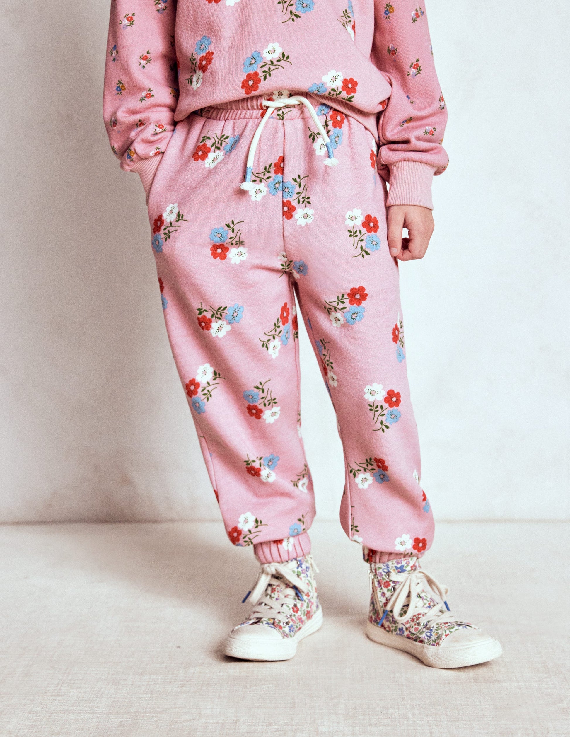 Bedrucktes Sweatshirt-Kuddelmuddel Blumenmuster-2