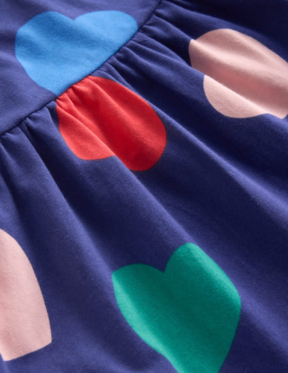 Ariel Langärmliges, schwingendes Kleid-Steuerbordblau Herzen - Image 3