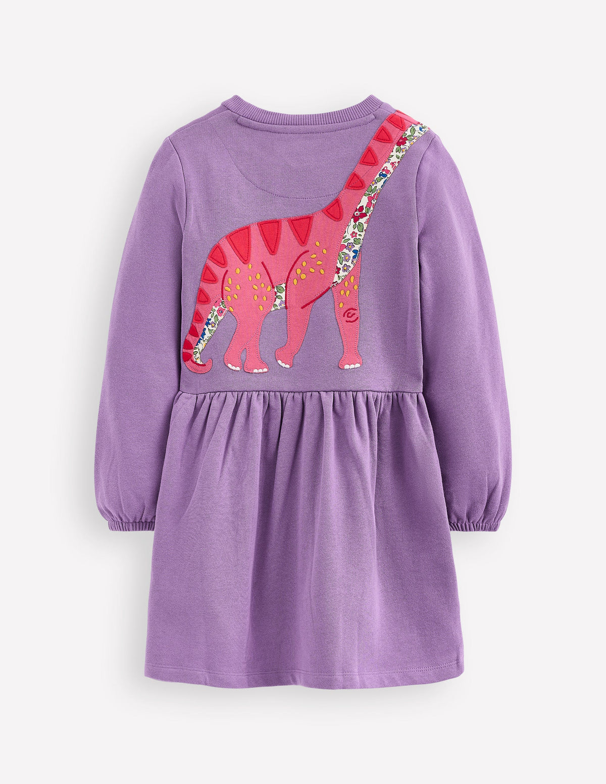 Sweatshirtkleid mit Applikation-Asternlila Dinosaurier - Image 2