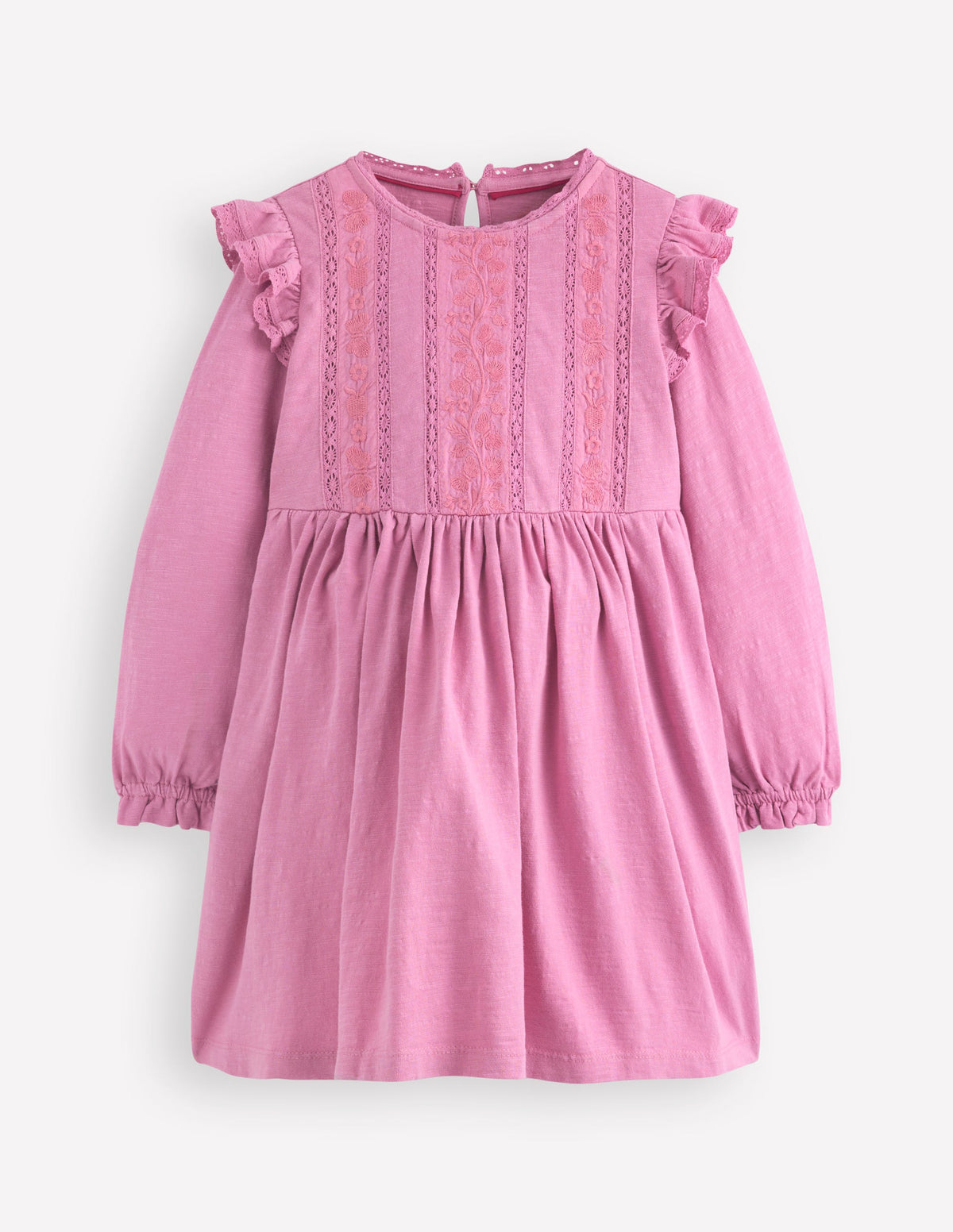 Jerseykleid mit Spitzenbesatz-Kirschblütenrosa - Image 5