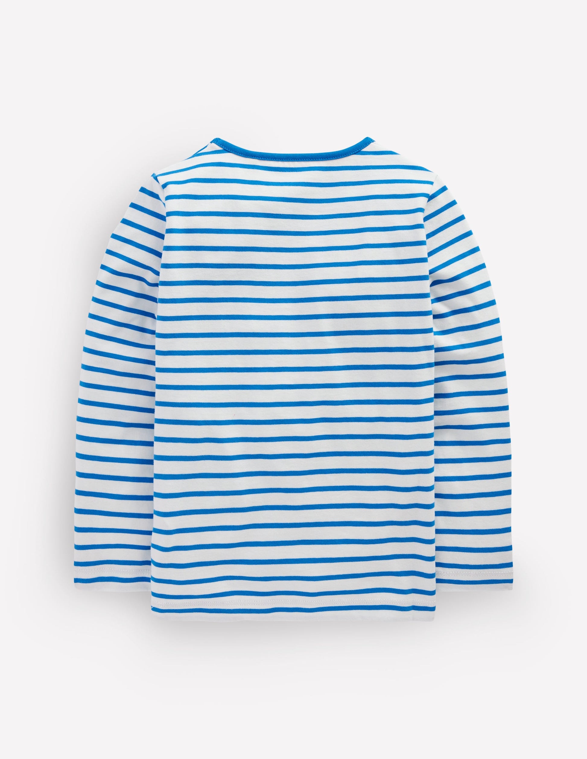 Riso Langarmshirt-Sanftes Naturweiß/Eisvogelblau-2