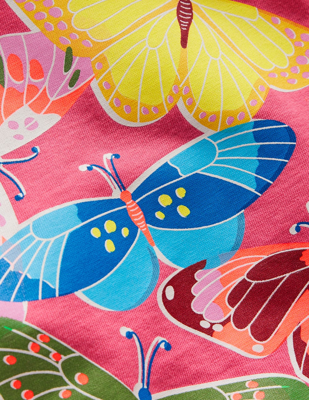 Riso Langarmshirt-Pinkrosa, Schmetterlinge - Image 3