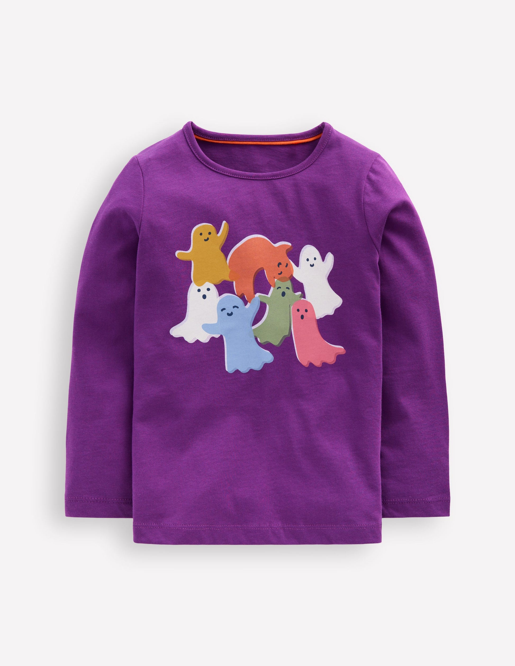 Riso Langarmshirt-Veilchenlila Geister-1