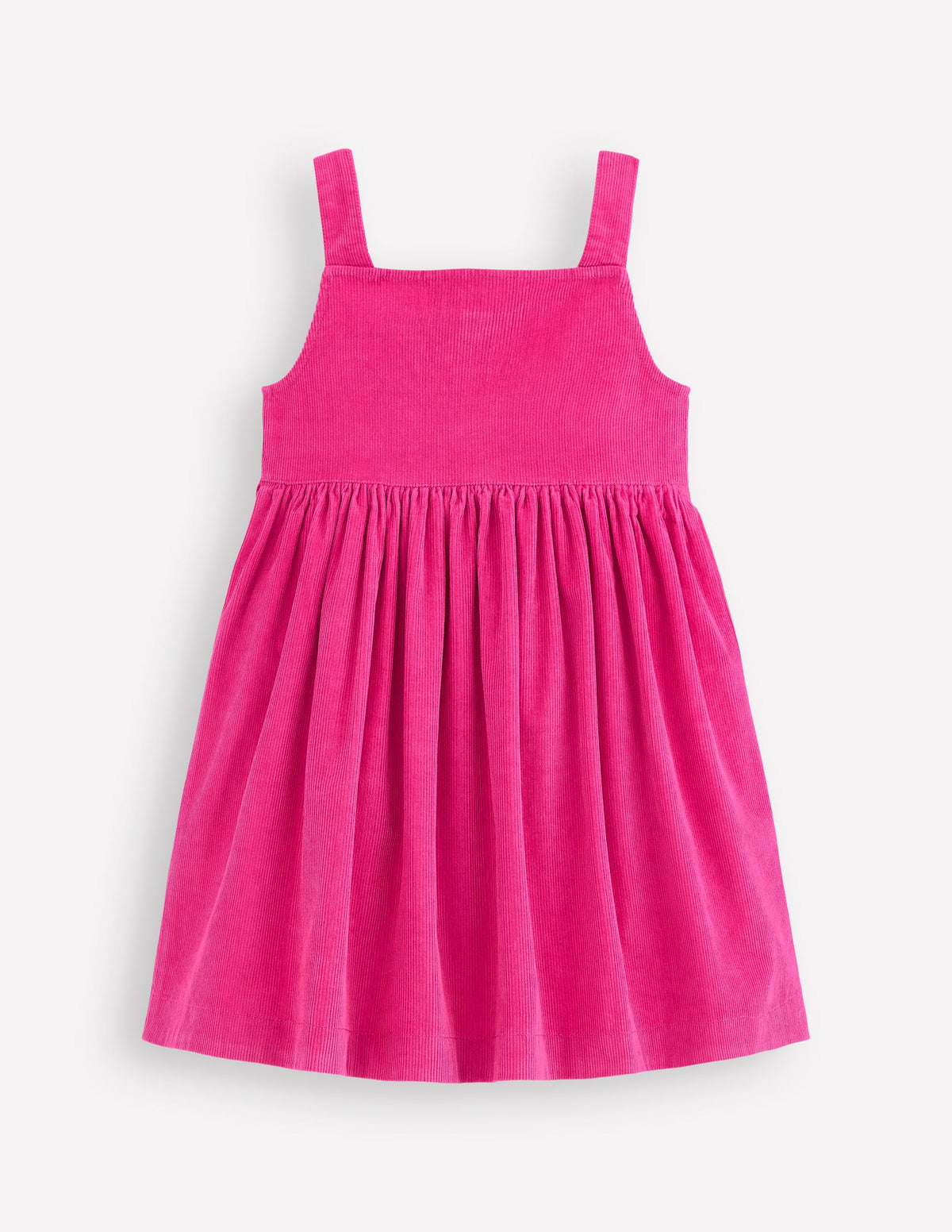 Schürzenkleid mit durchgehender Knopfleiste-Himbeerrosa - Image 2