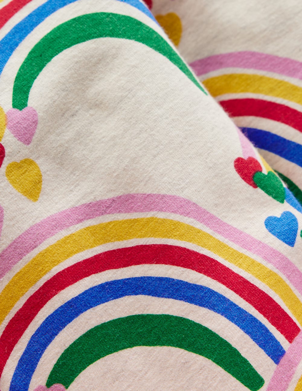 Lustige Leggings-Haferbeige Meliert Regenbogenherzen - Image 3