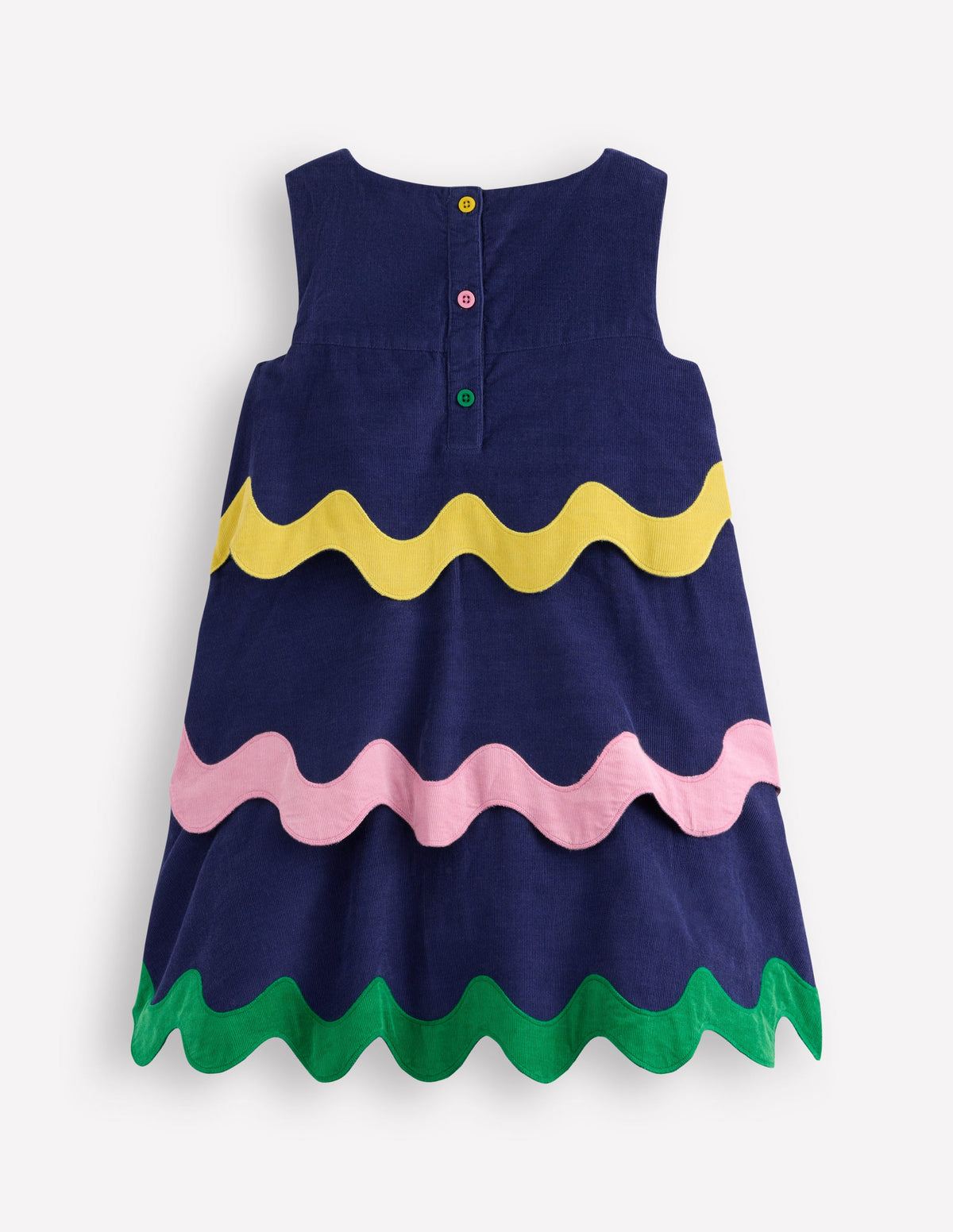 Bleistiftkleid aus Cord-Saphirblau-2