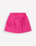 Minirock mit Knopfleiste-Himbeerrosa