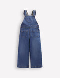 Latzhose mit Rüschen-Medium Vintage Herz-Applikation