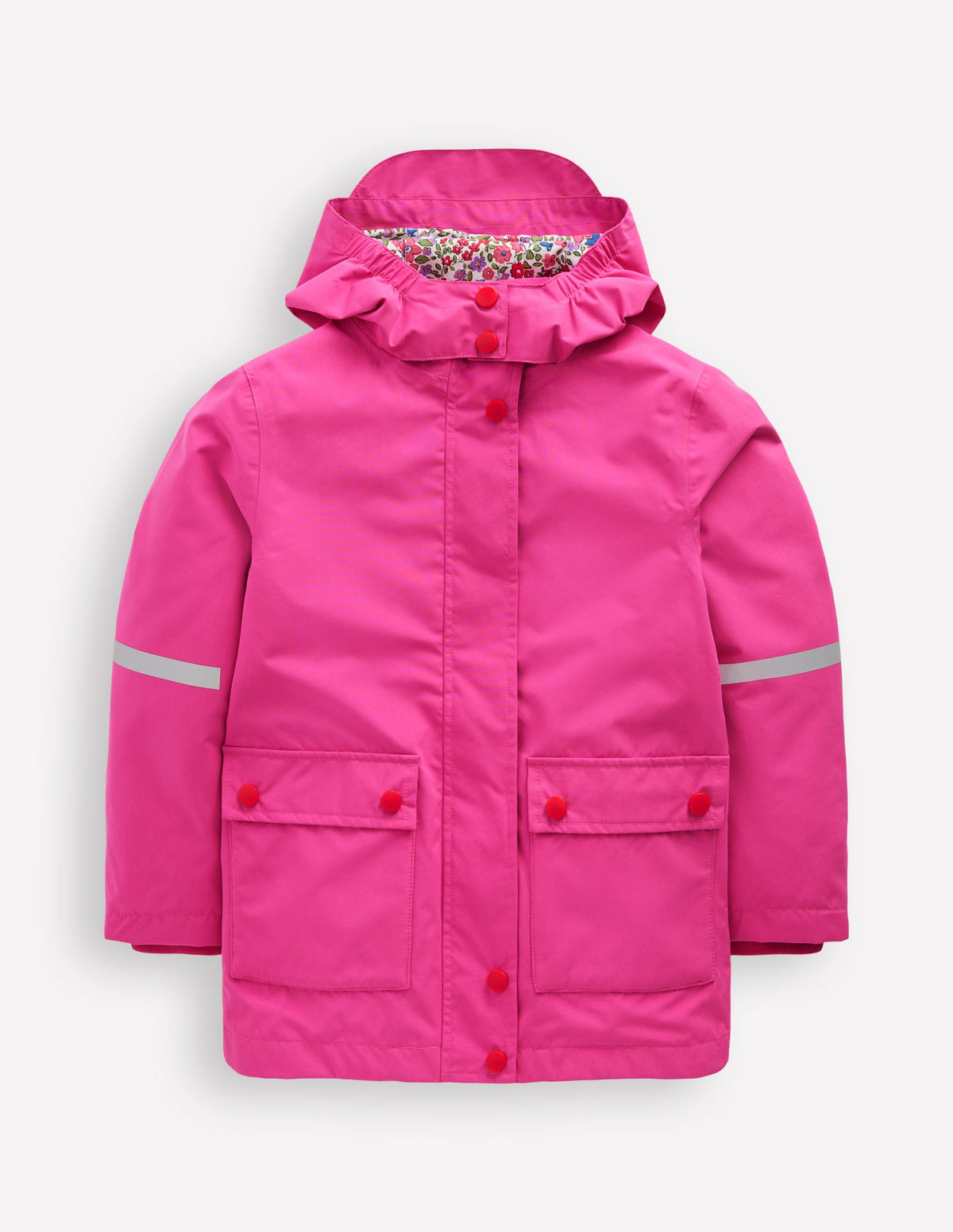 Wasserdichte Fischerjacke-Himbeerrosa - Image 1