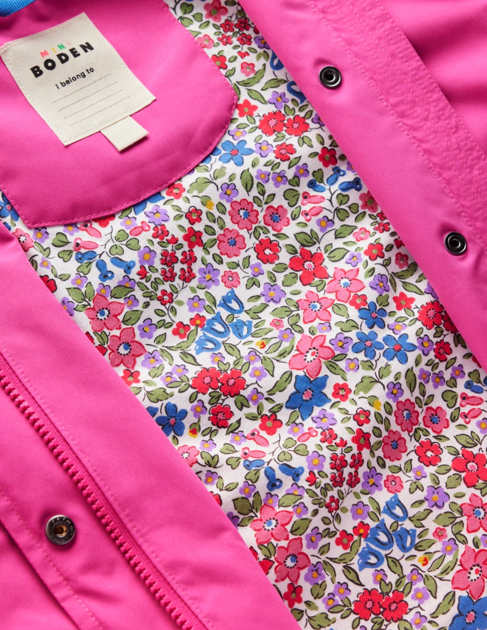 Wasserdichte Fischerjacke-Himbeerrosa - Image 4