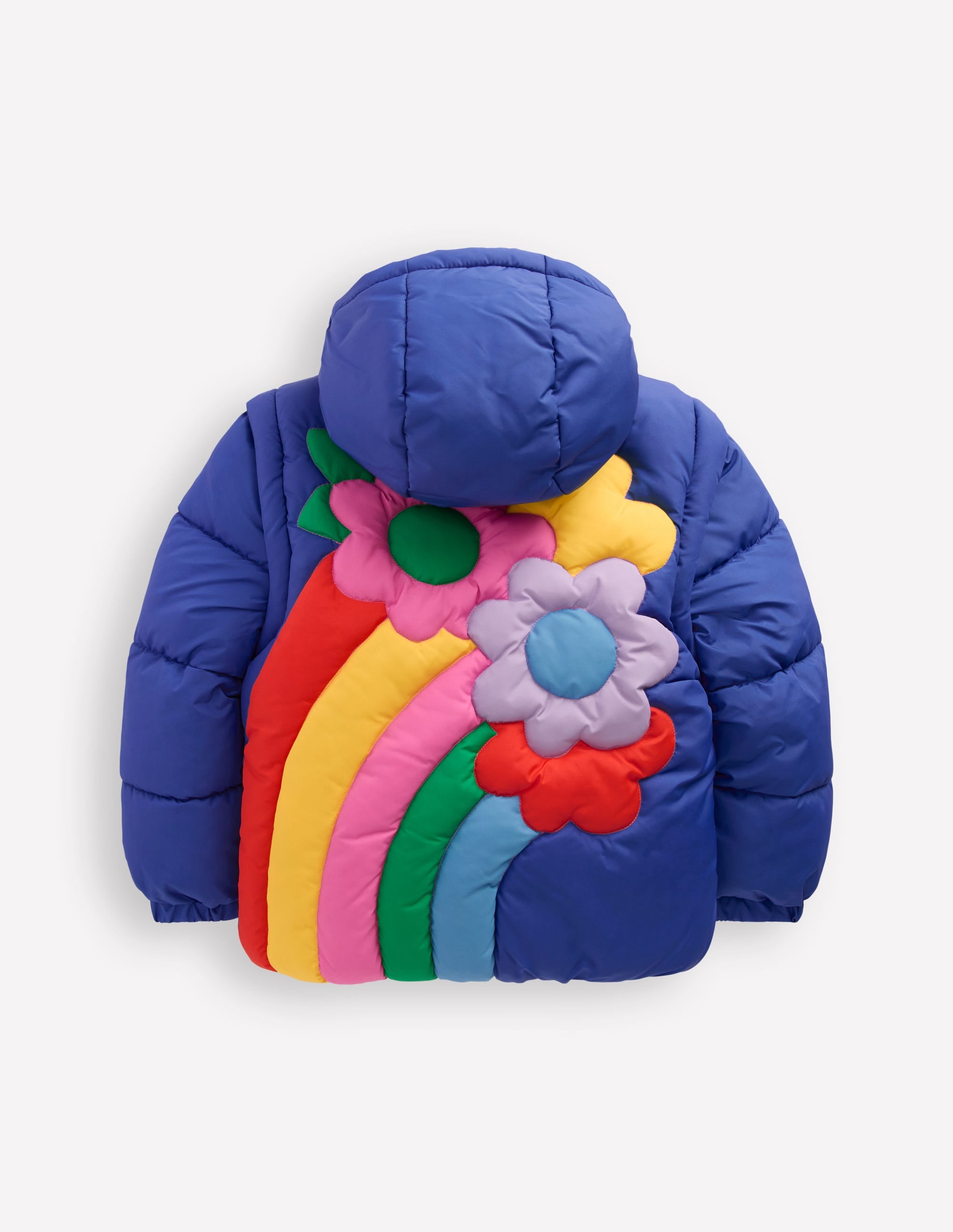 Wattierter 2-in-1-Mantel-Segelblau, Regenbogen - Image 2