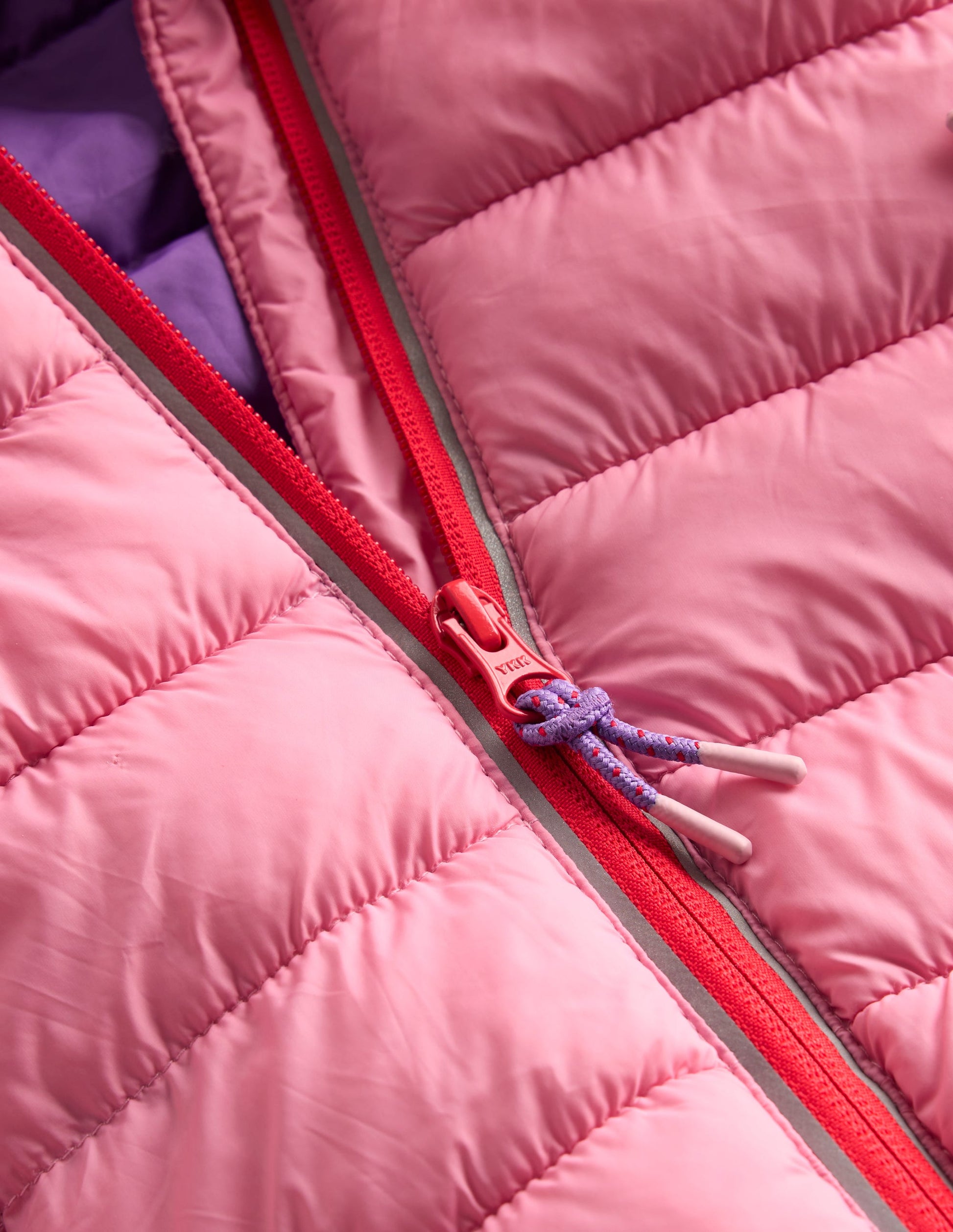 Bequem verstaubare, wattierte Jacke-ROSA-3