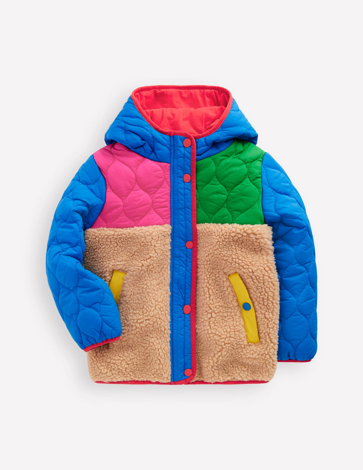 Janie Borg Mix Jacket-Multi Colourblock - Image 1
