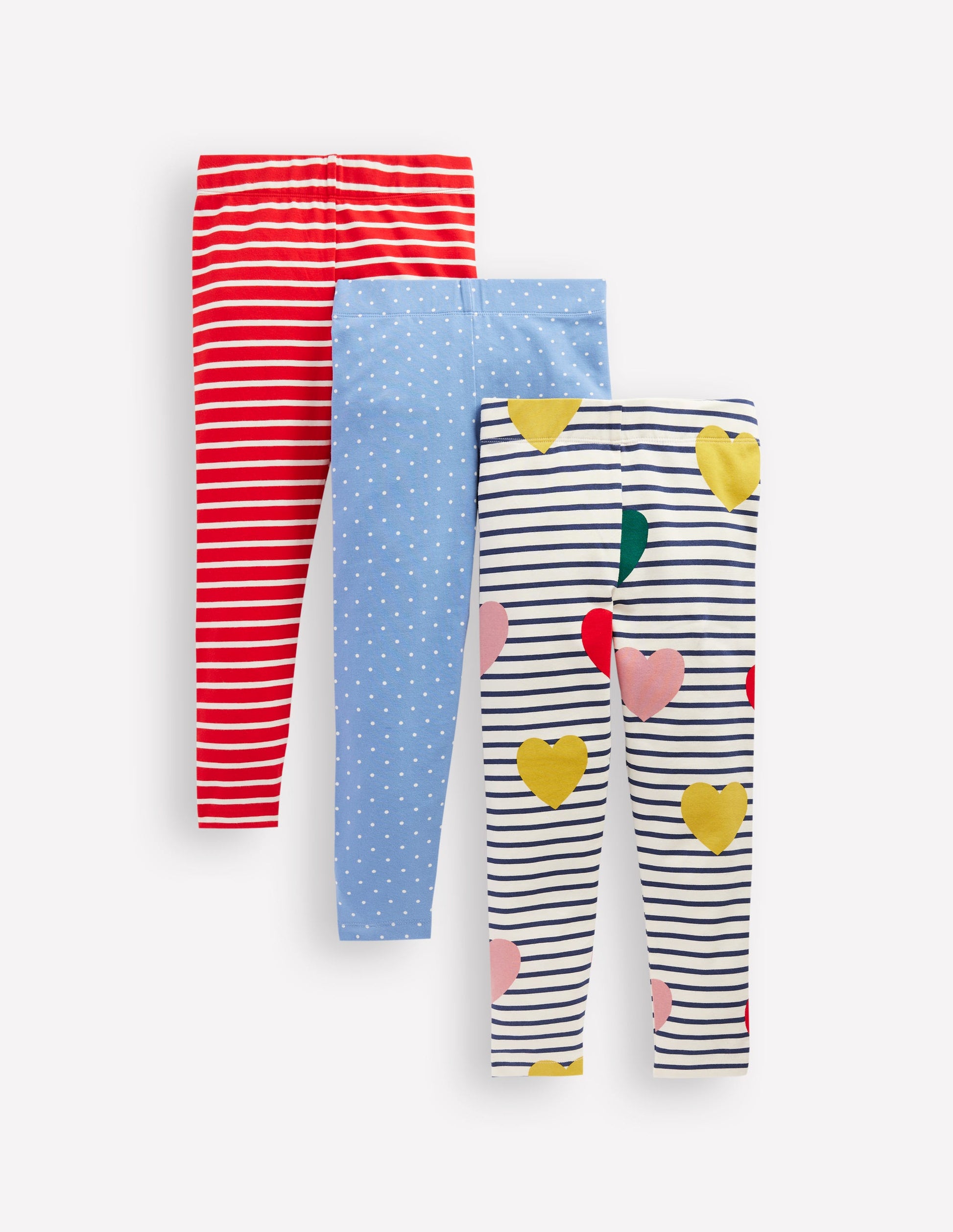 3er-Pack Leggings-Regenbogenherzen Set-1