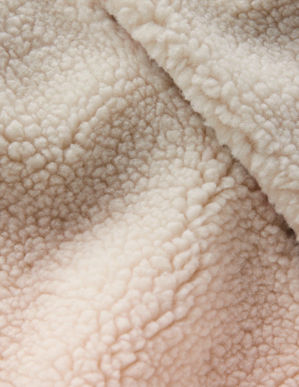 Lockere Teddyfellweste-Beige - Image 3