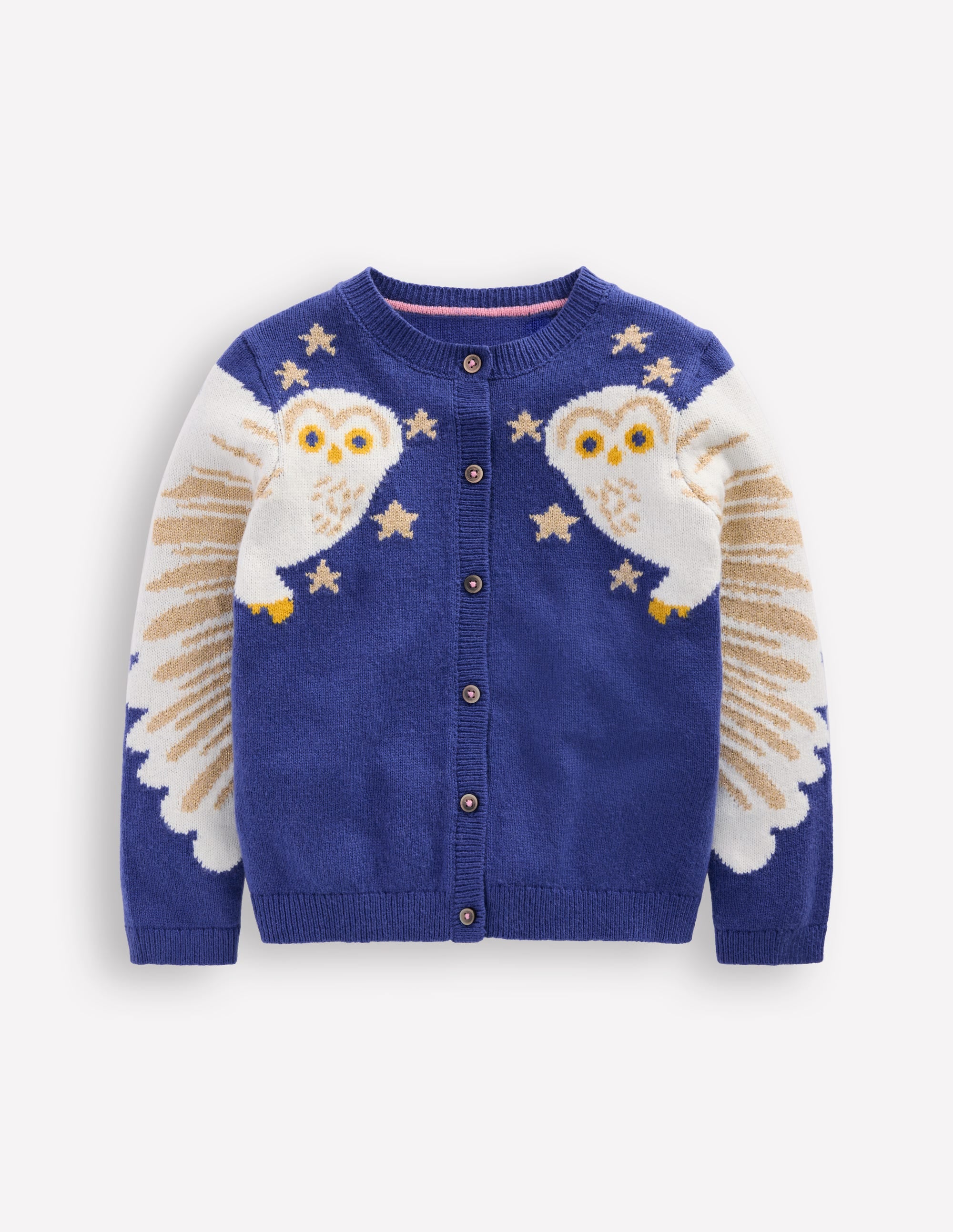 Fun Logo Cardigan-Sapphire Blue Owls - Image 1