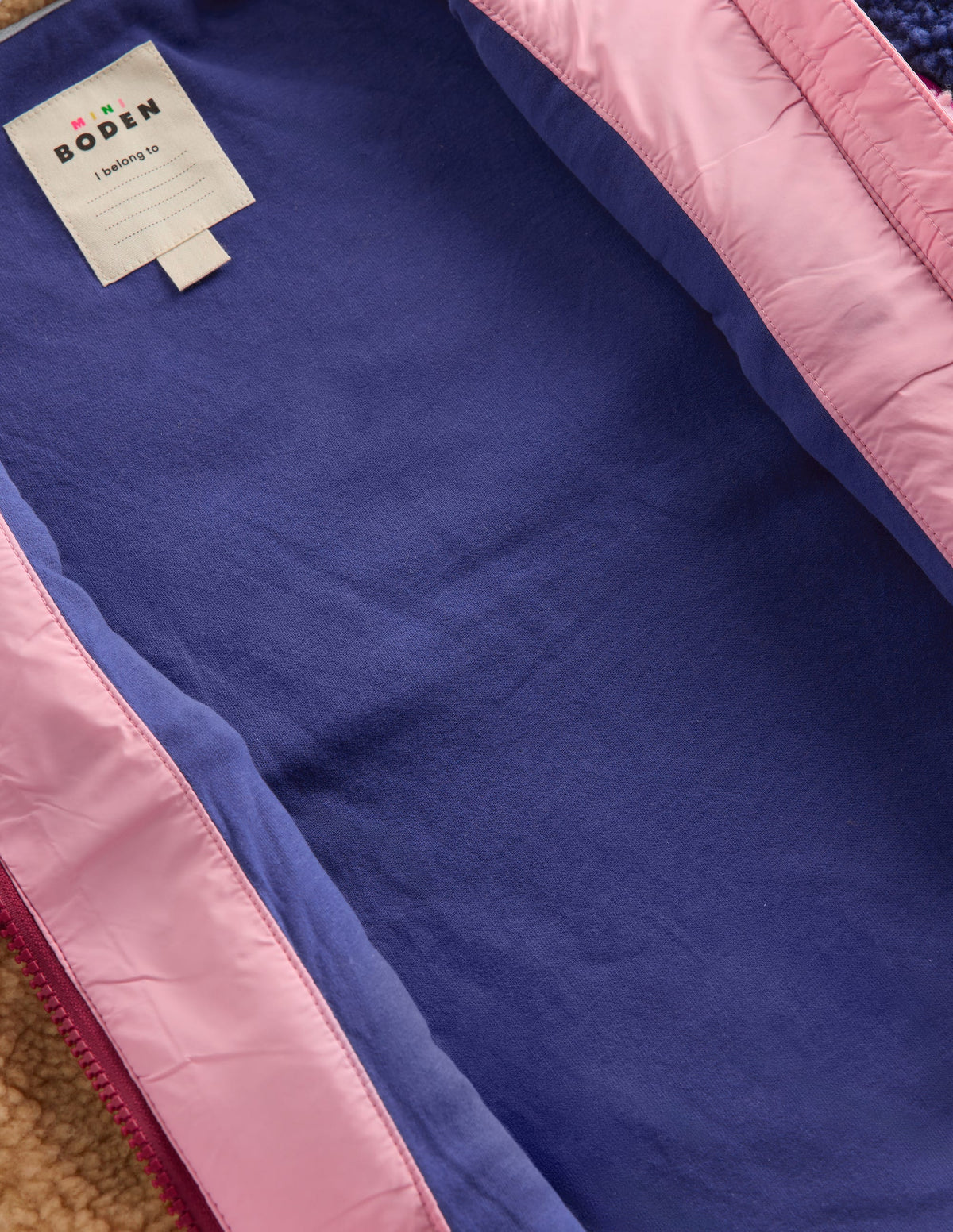 2-in-1-Teddyfell-Jacke-Pink Leopardenmuster - Image 5