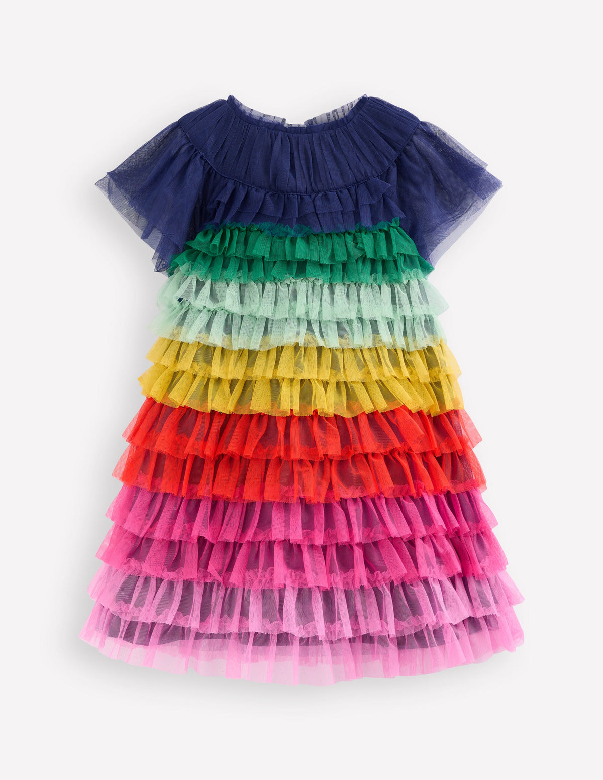 Tiered Tulle Dress-Rainbow Multi - Image 1
