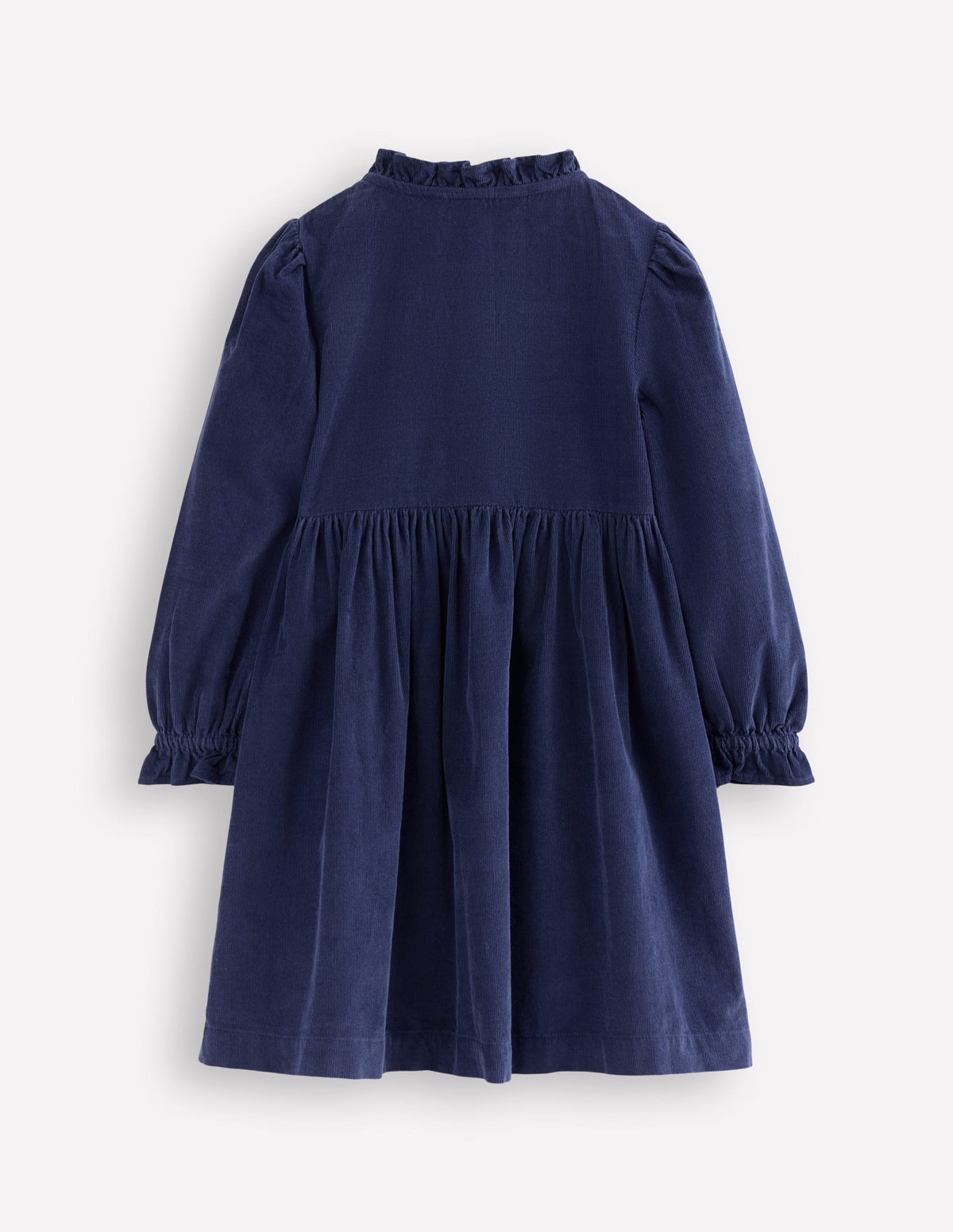 Suki Langärmeliges, gesmoktes Kleid-Schuluniform-Marineblau - Image 2