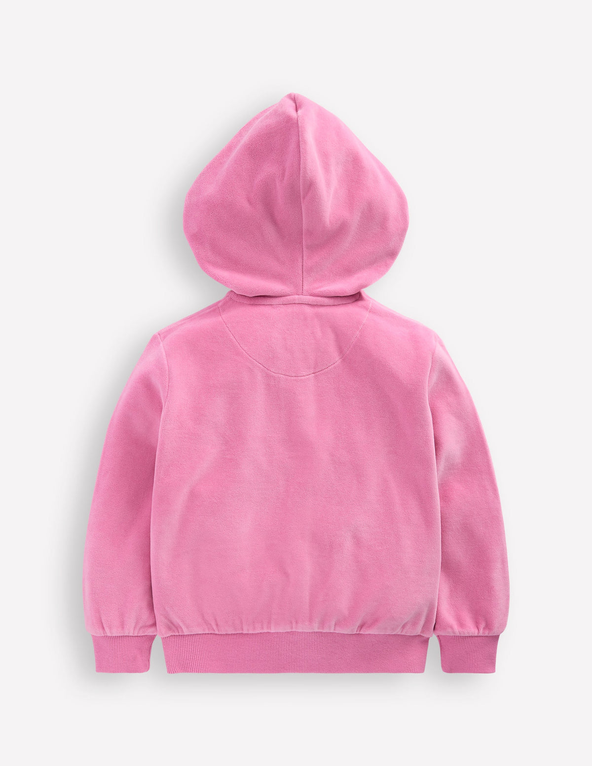 Kapuzenpullover aus Velours-Kirschblütenrosa - Image 5