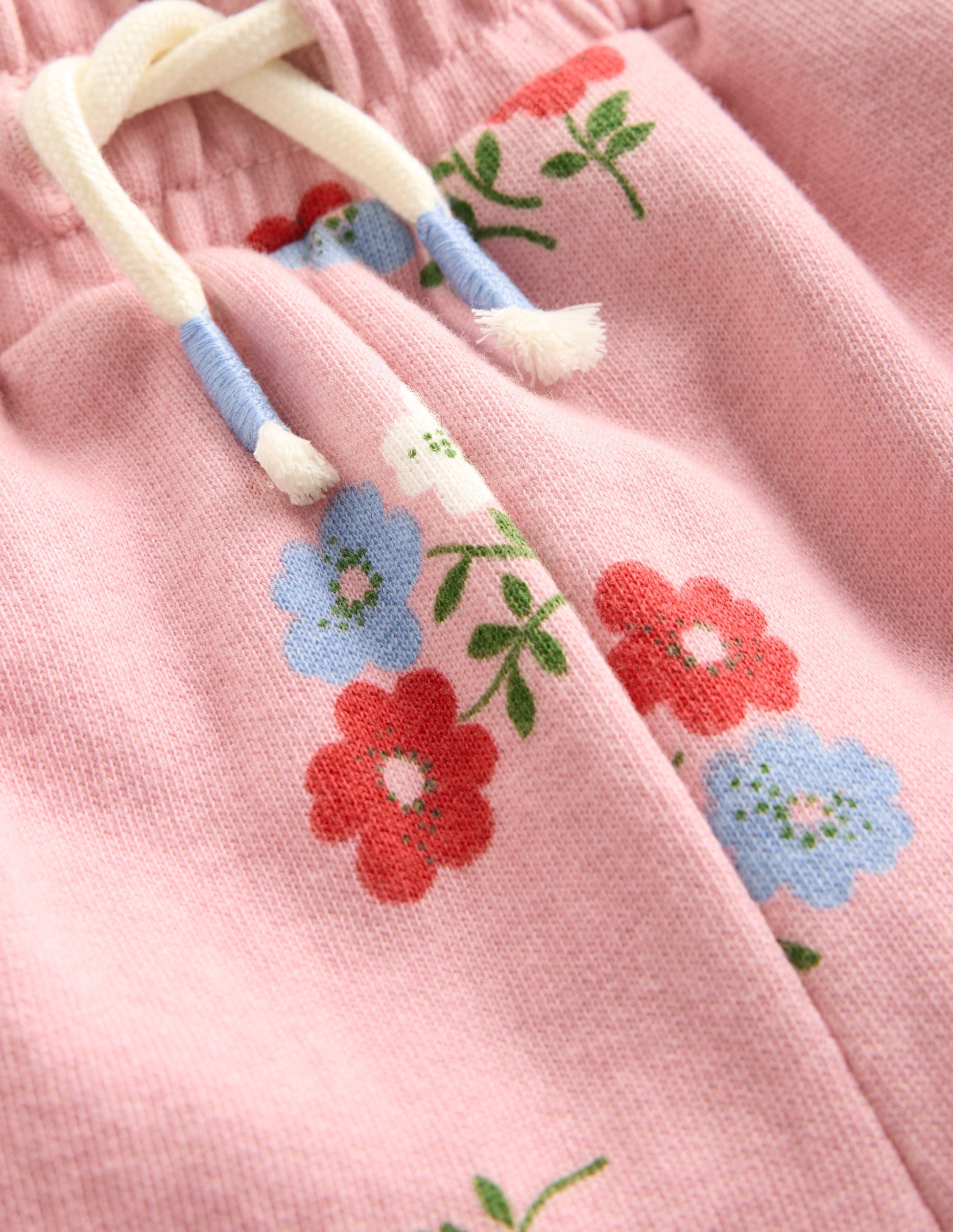 Fun Printed Joggers-Vintage Pink Posy-3