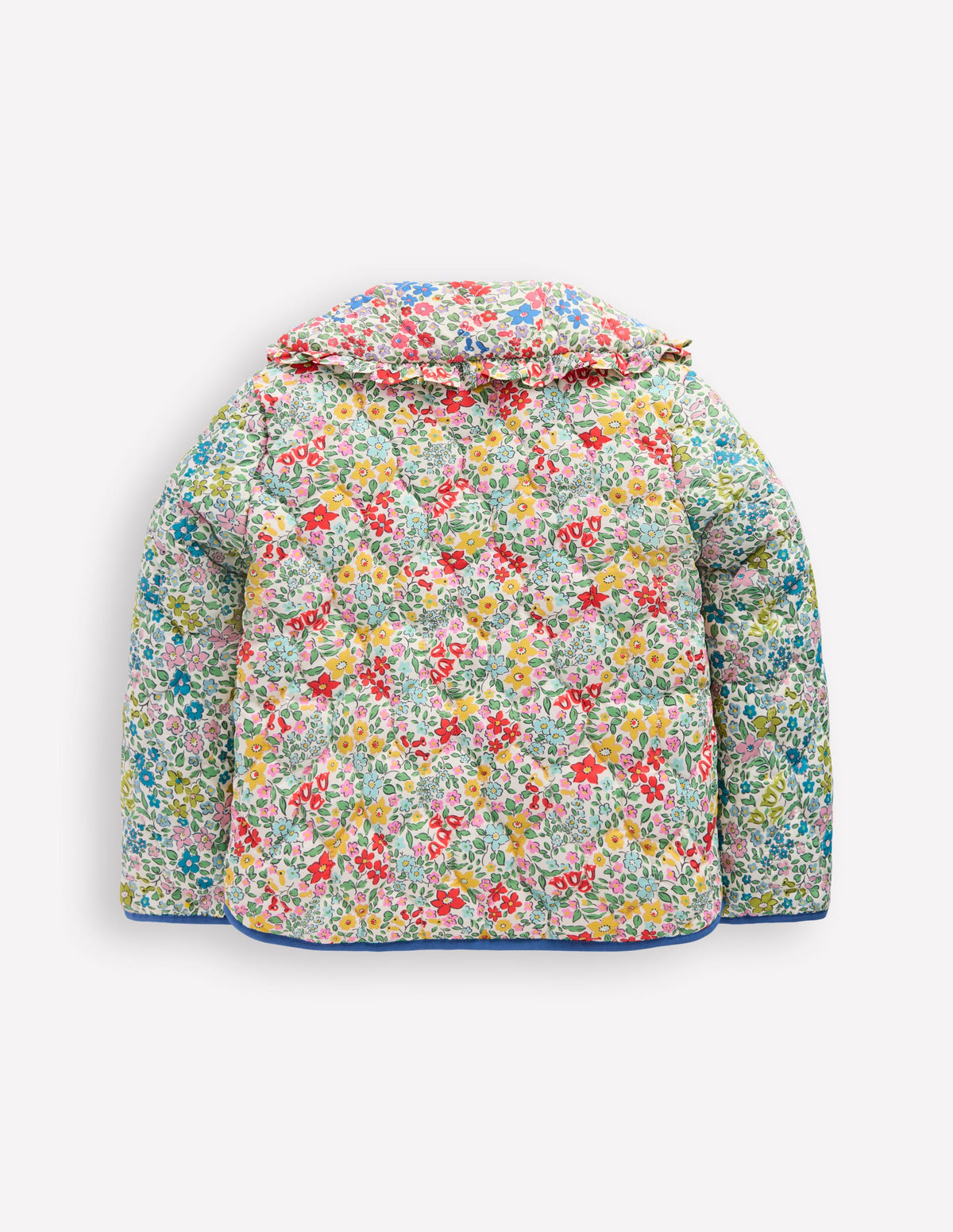 Steppjacke mit Kragen-Rosarot Blumenbeet-2
