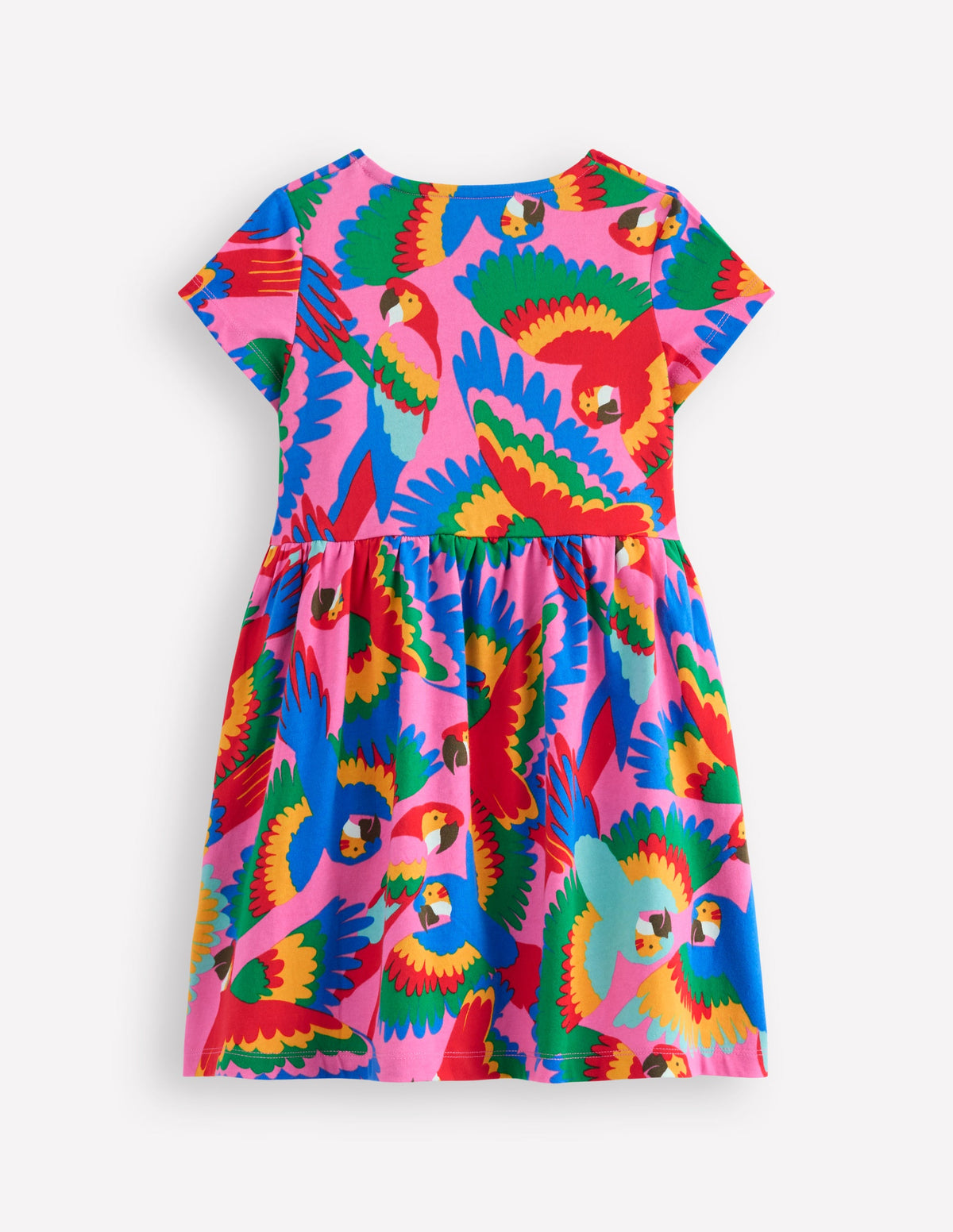Lustiges Jerseykleid mit Herztasche-Bunt Regenbogen Papagei - Image 2