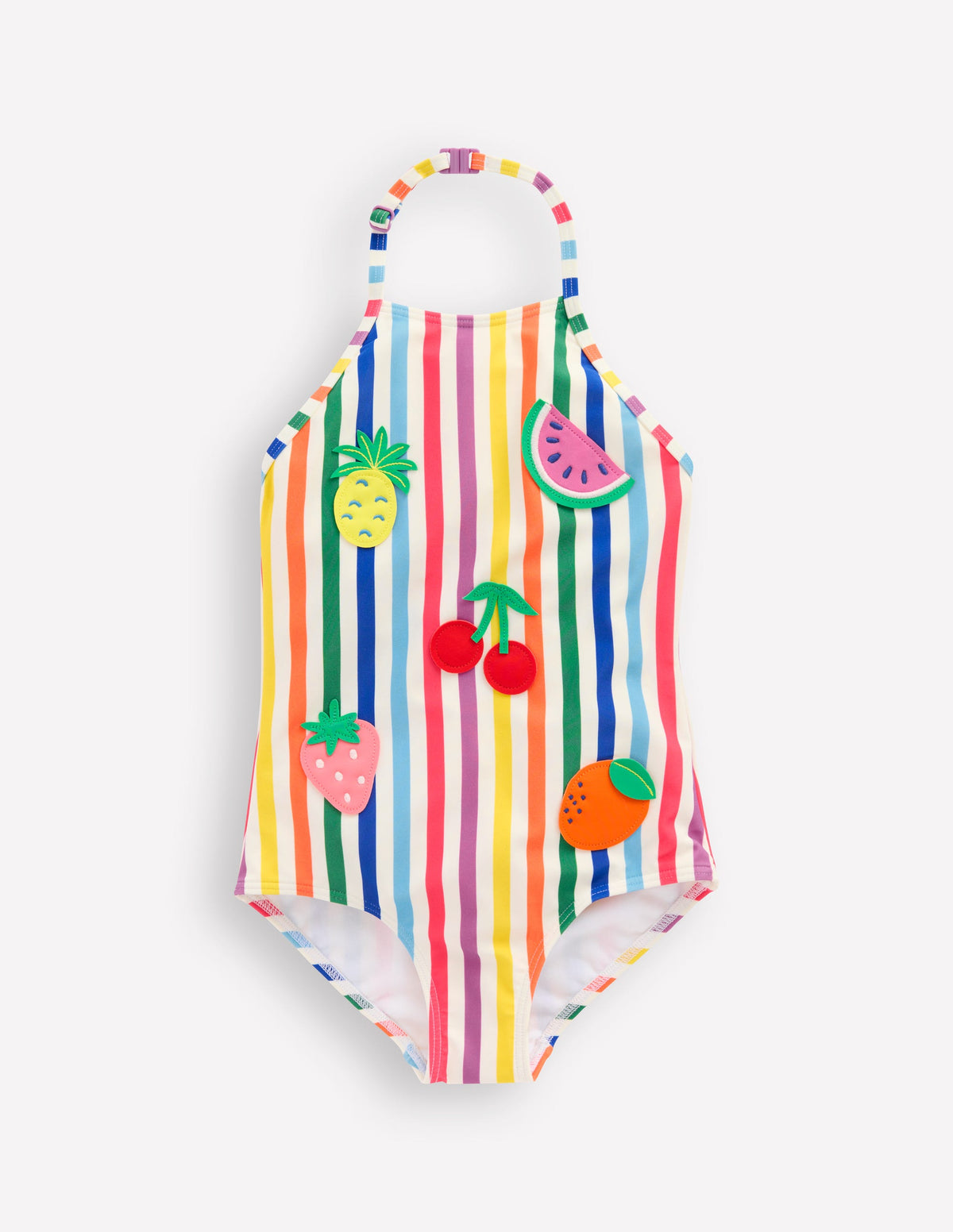 Ellery Fun Logo Swimsuit-Rainbow Stripe Fruit - Image 1