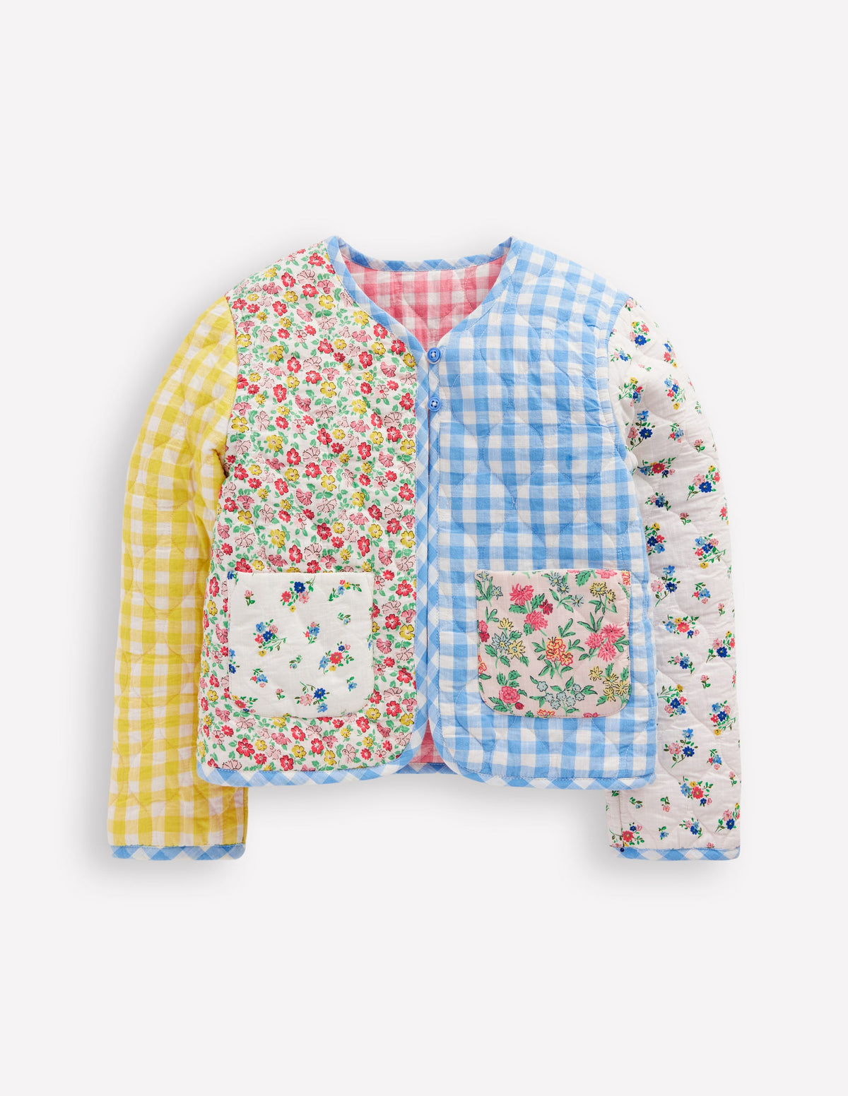 Aurore Wendejacke-Patchwork-Blumen - Image 1