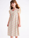 Chemise de nuit manches courtes-Motif Summer Flowerbed multi