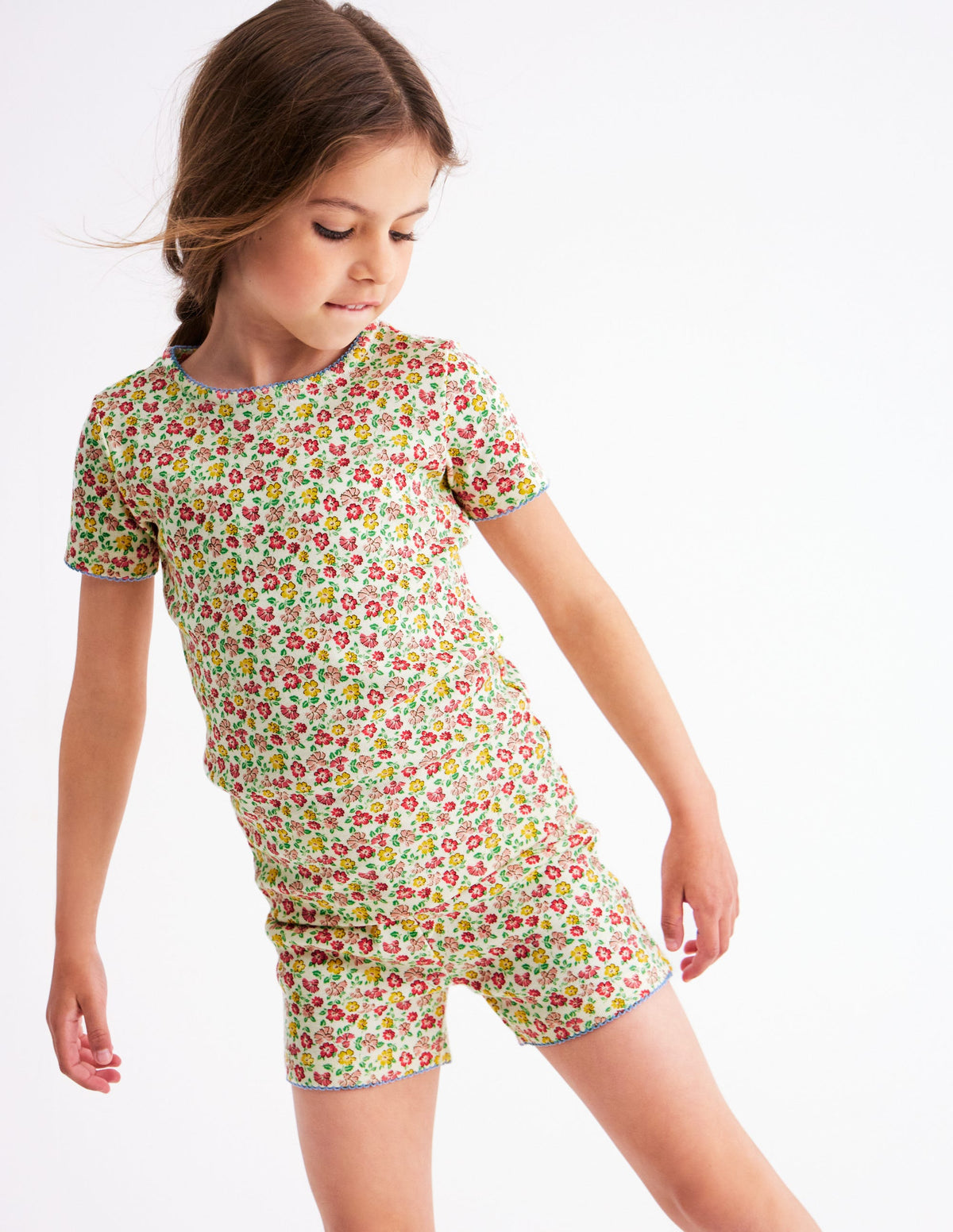 Pyjama court douillet-Motif Summer Flowerbed multi-1