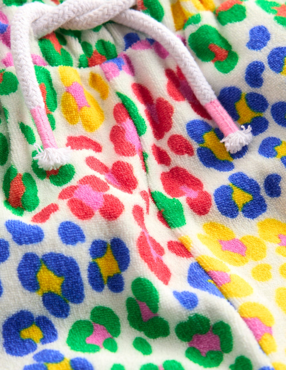 Frottee-Hose-Bunt, Regenbogenfarbenes Leopardenmuster-3