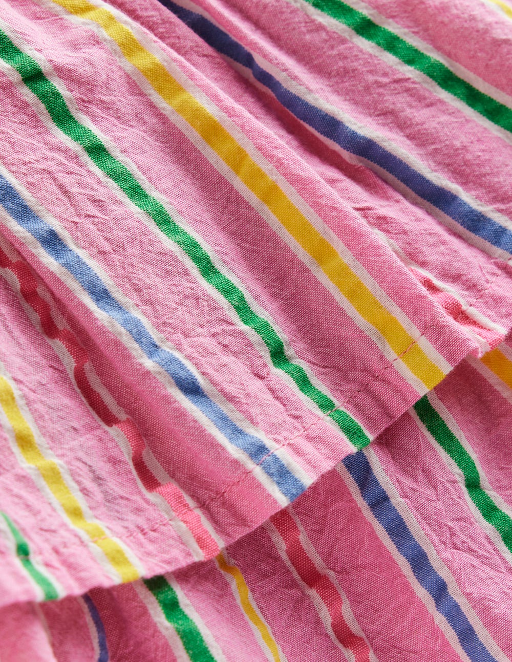 Gewebter Stufenrock-Rosa Bunt Streifen - Image 3