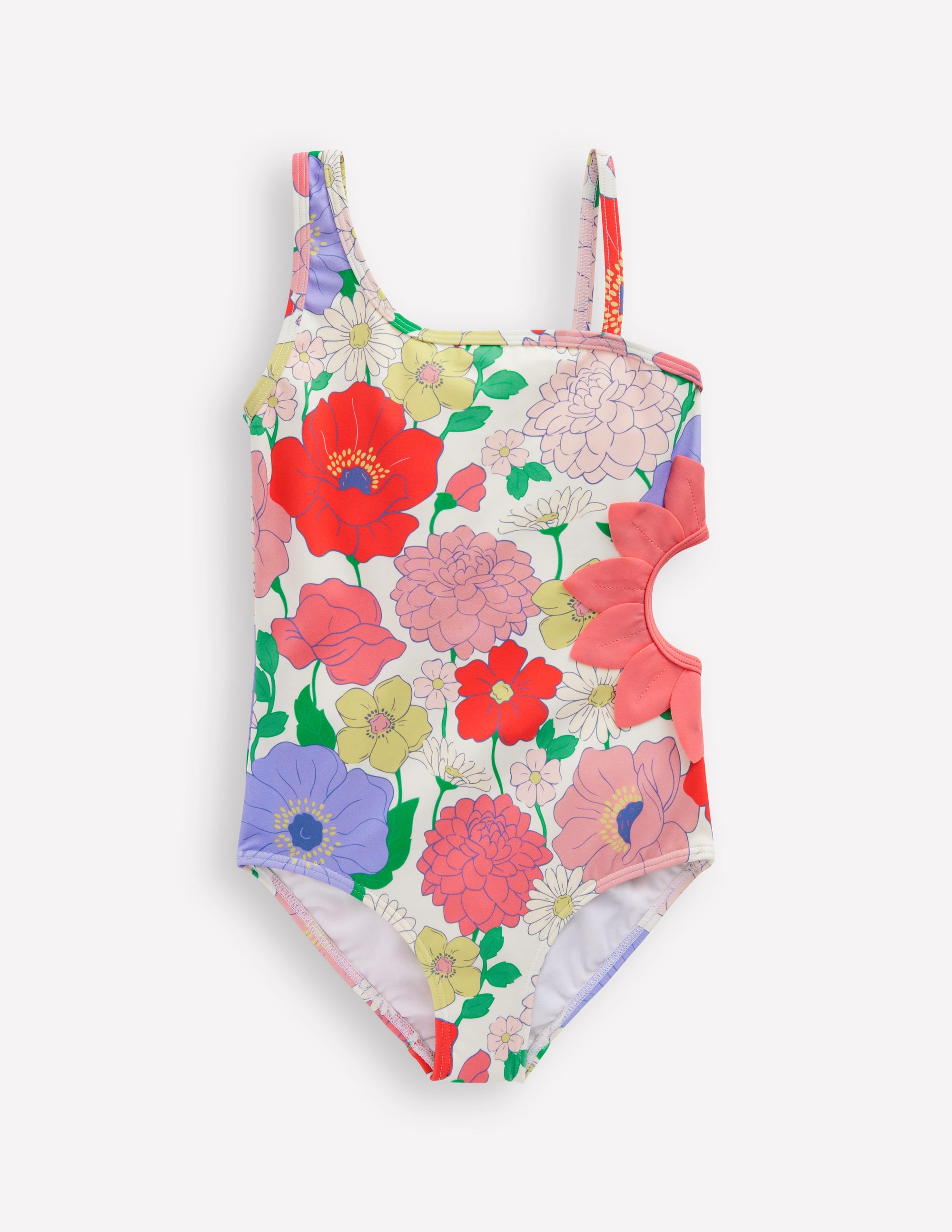 Lettice Cut Out Swimsuit-Multi Summer Garden - Image 1